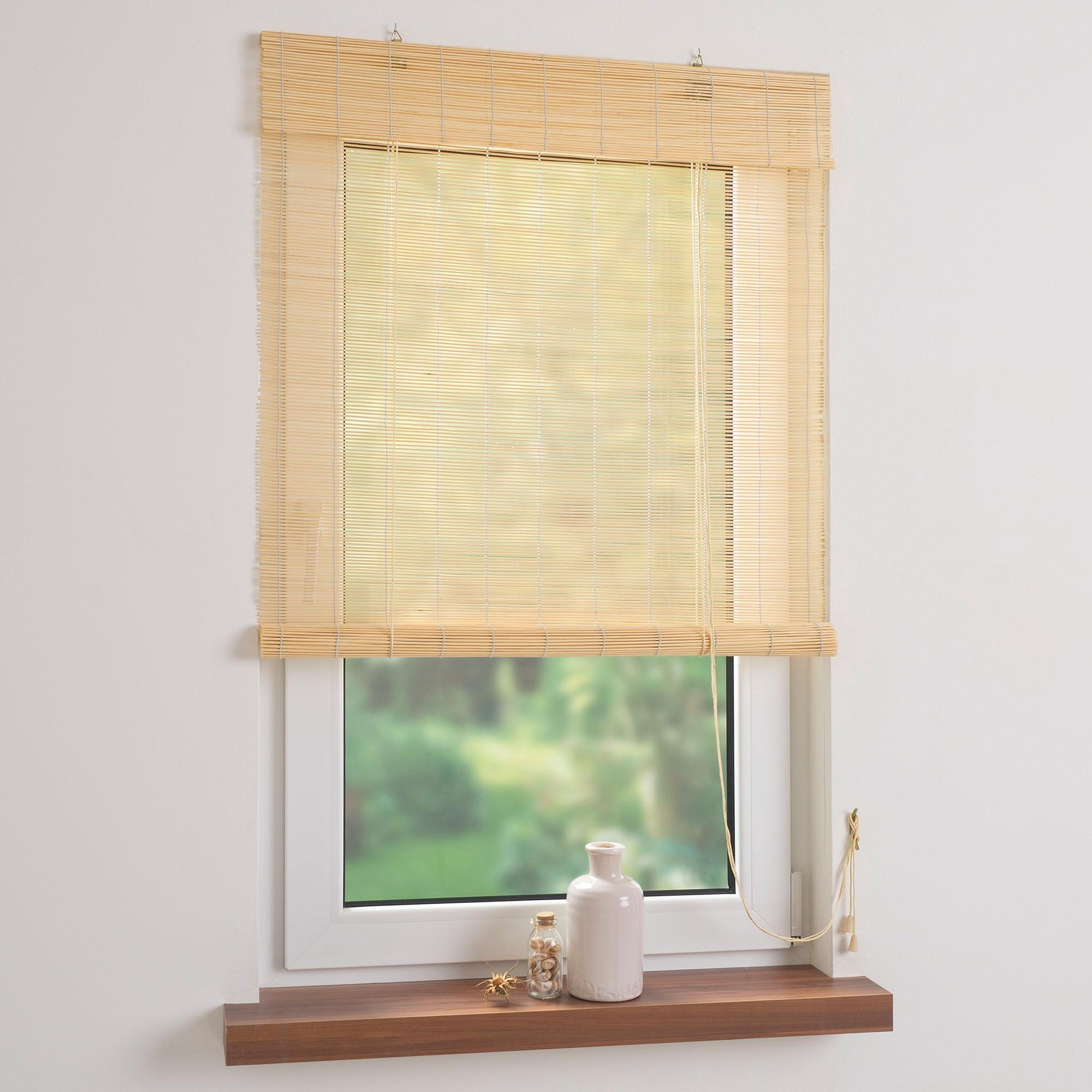 Thumbnail - Liedeco Seitenzugrollo "Bambus" Lichtschutz Bambusrollo