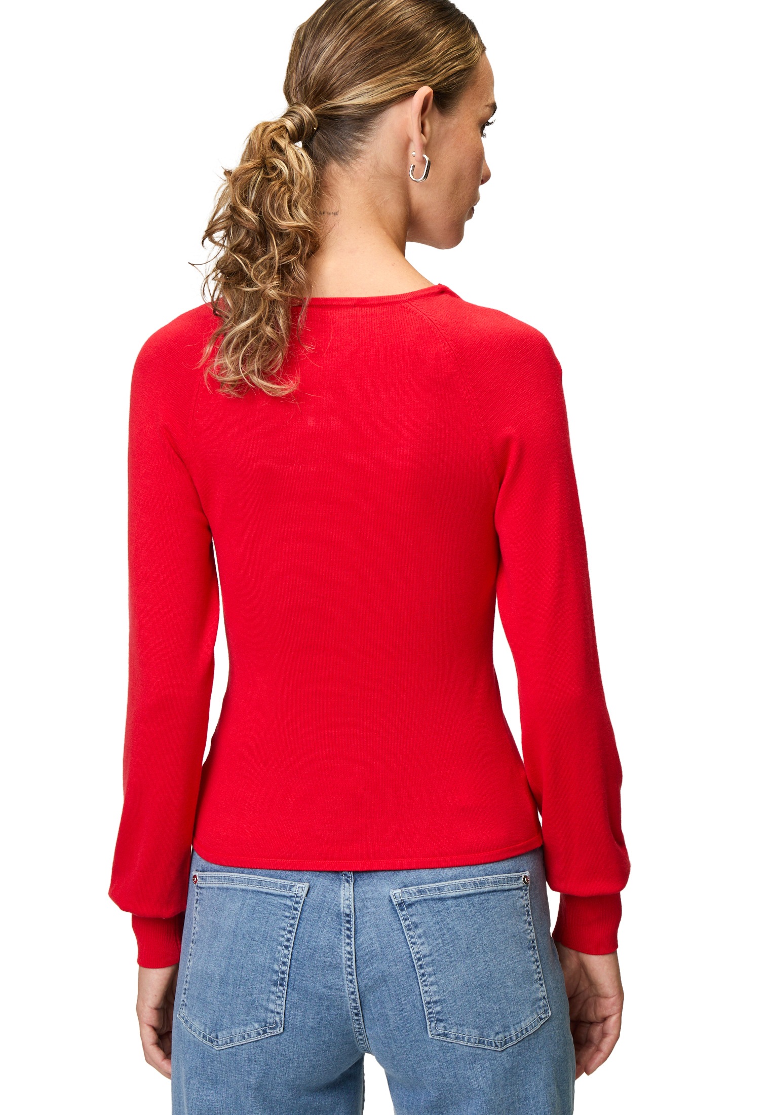 Zero Strickpullover »zero Strickpullover mit eckigem Ausschnitt«, (1 tlg.), Plain/ohne Details