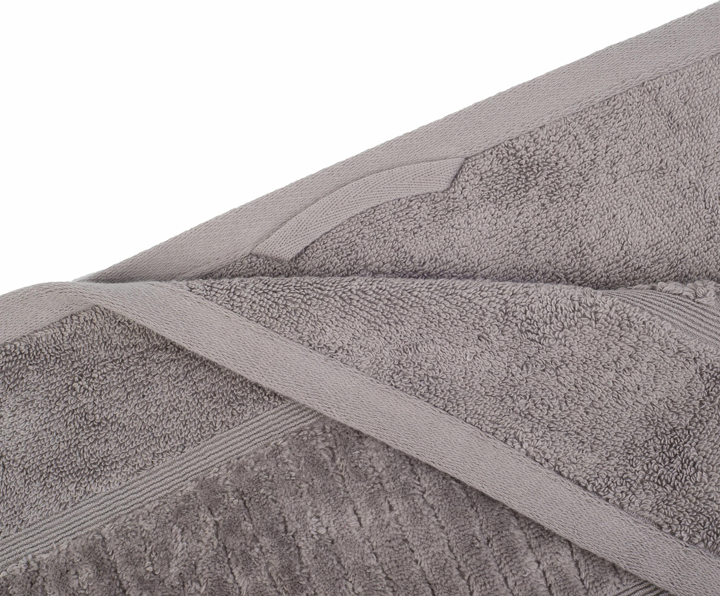 Gözze Badetuch "BIO Frottier" Bio-Baumwolle, Uni-Farben, mit geschorener Bo günstig online kaufen