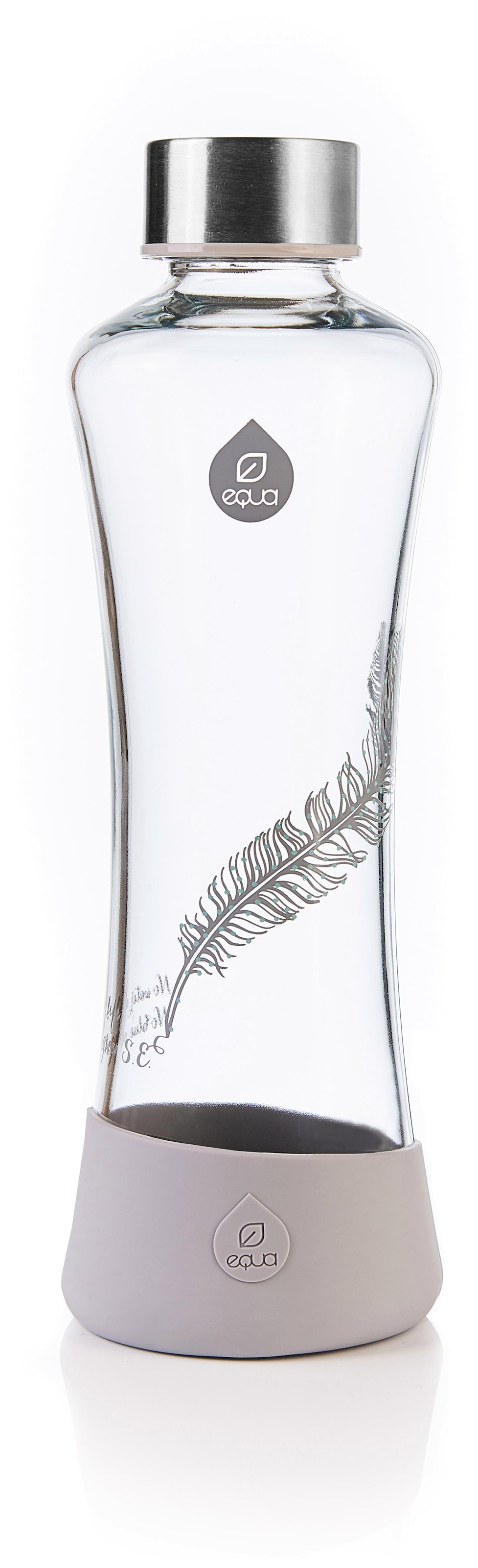 equa Trinkflasche »Equa Feather«, Borosilikatglas, 550 ml