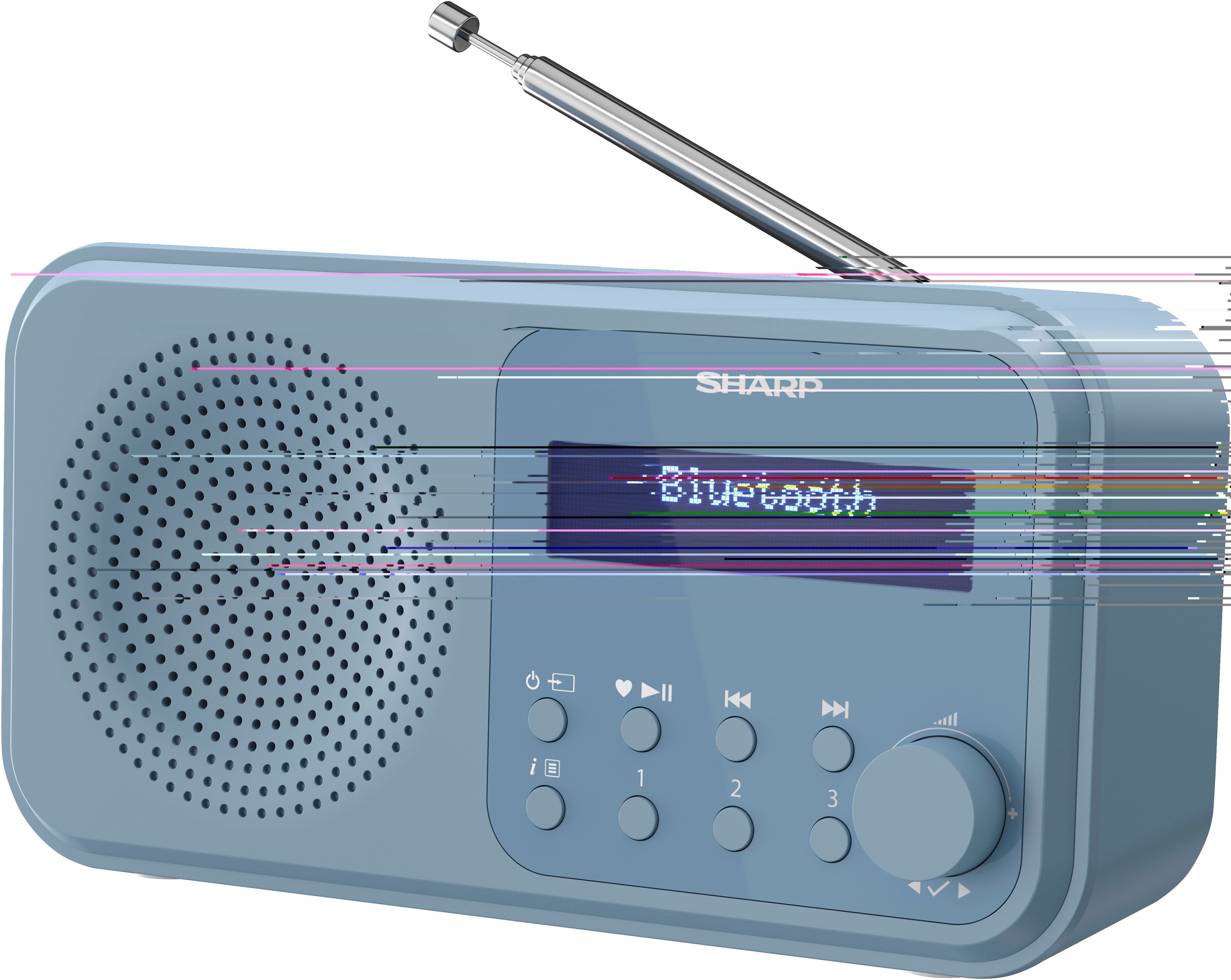 Sharp Radio »DR-P420«, (Bluetooth-A2DP Bluetooth-AVRCP Bluetooth Digitalradio (DAB+)-FM-Tuner mit RDS 2 W)