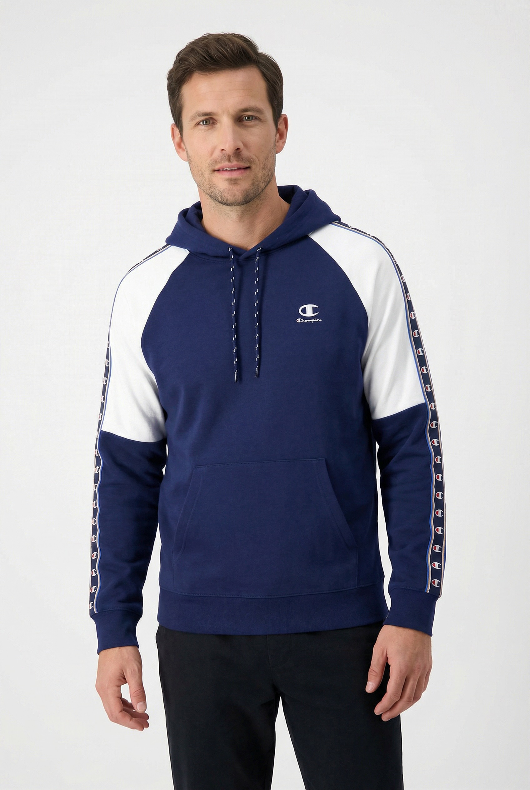 Champion Kapuzensweatshirt "Sports-inspired Interlock Hoodie with Tape deta günstig online kaufen