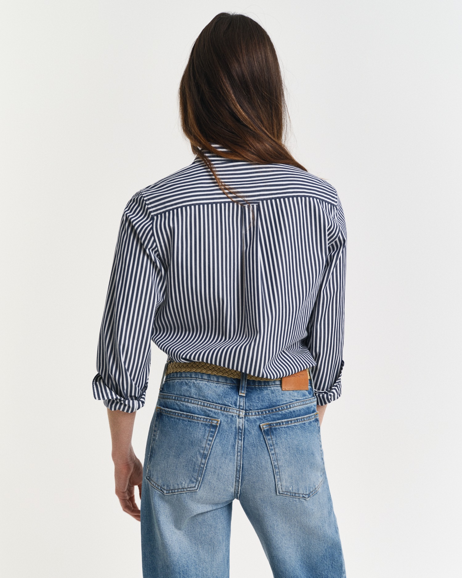 Thumbnail - Gant Hemdbluse "REG POPLIN STRIPED SHIRT", mit einer kleinen Logostickerei auf der Brust