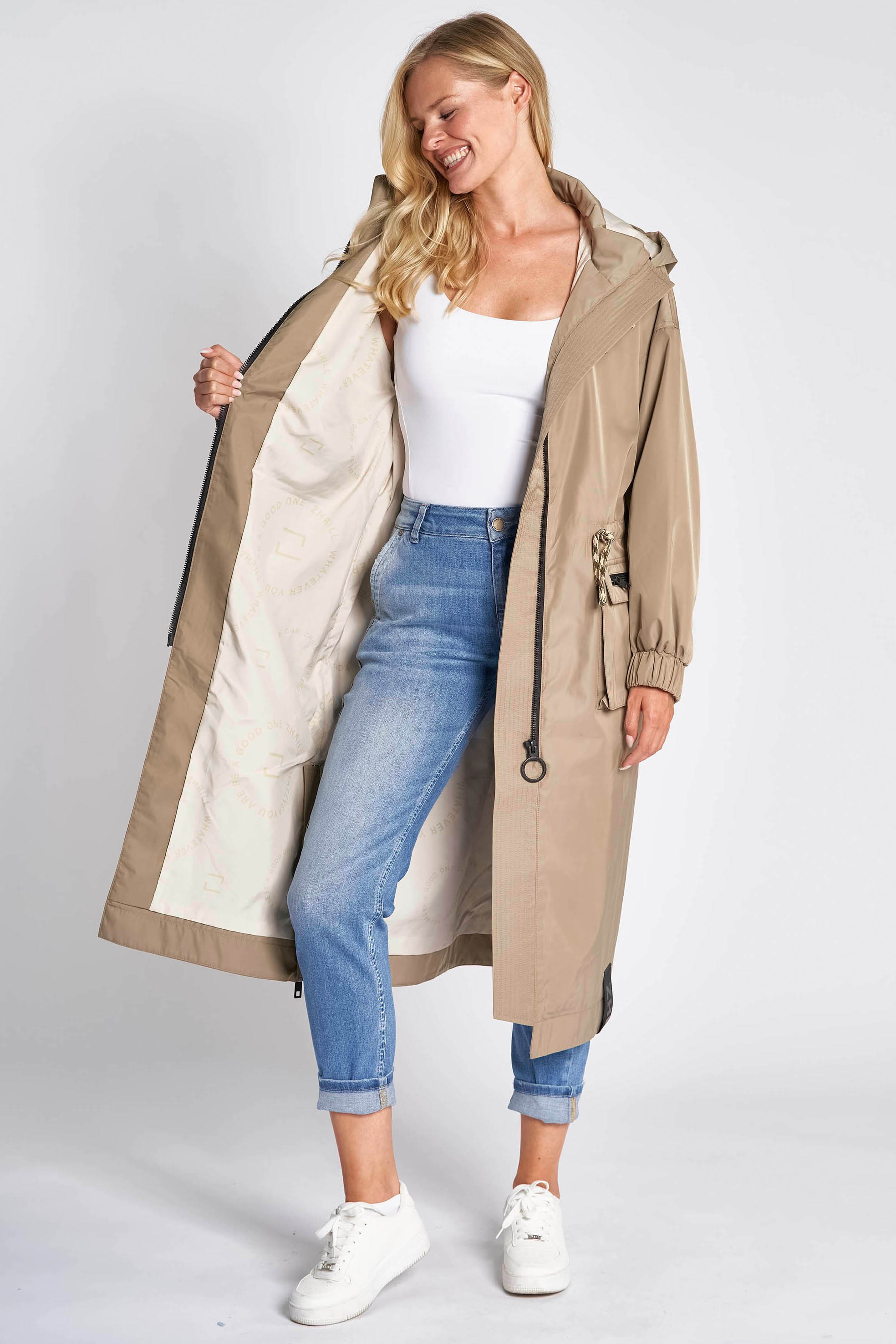 Zhrill Allwetterjacke »AILA«, mit Kapuze, mit seitlichen Eingrifftaschen und Kapuze