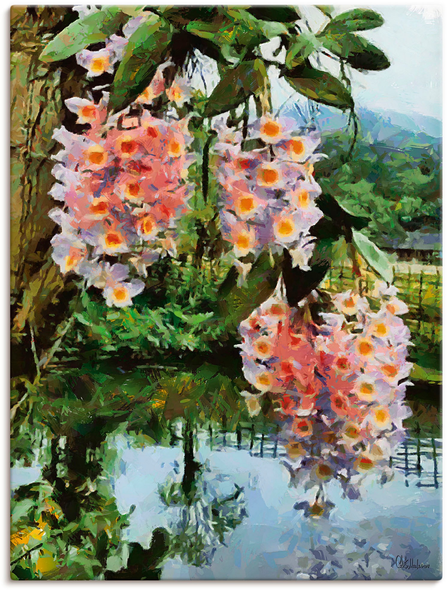 BAUR als Größen in oder Wandaufkleber bestellen »Blühender Baumbilder, Baum versch. Alubild, Wandbild (1 St.), II«, | tropischer Leinwandbild, Poster Artland