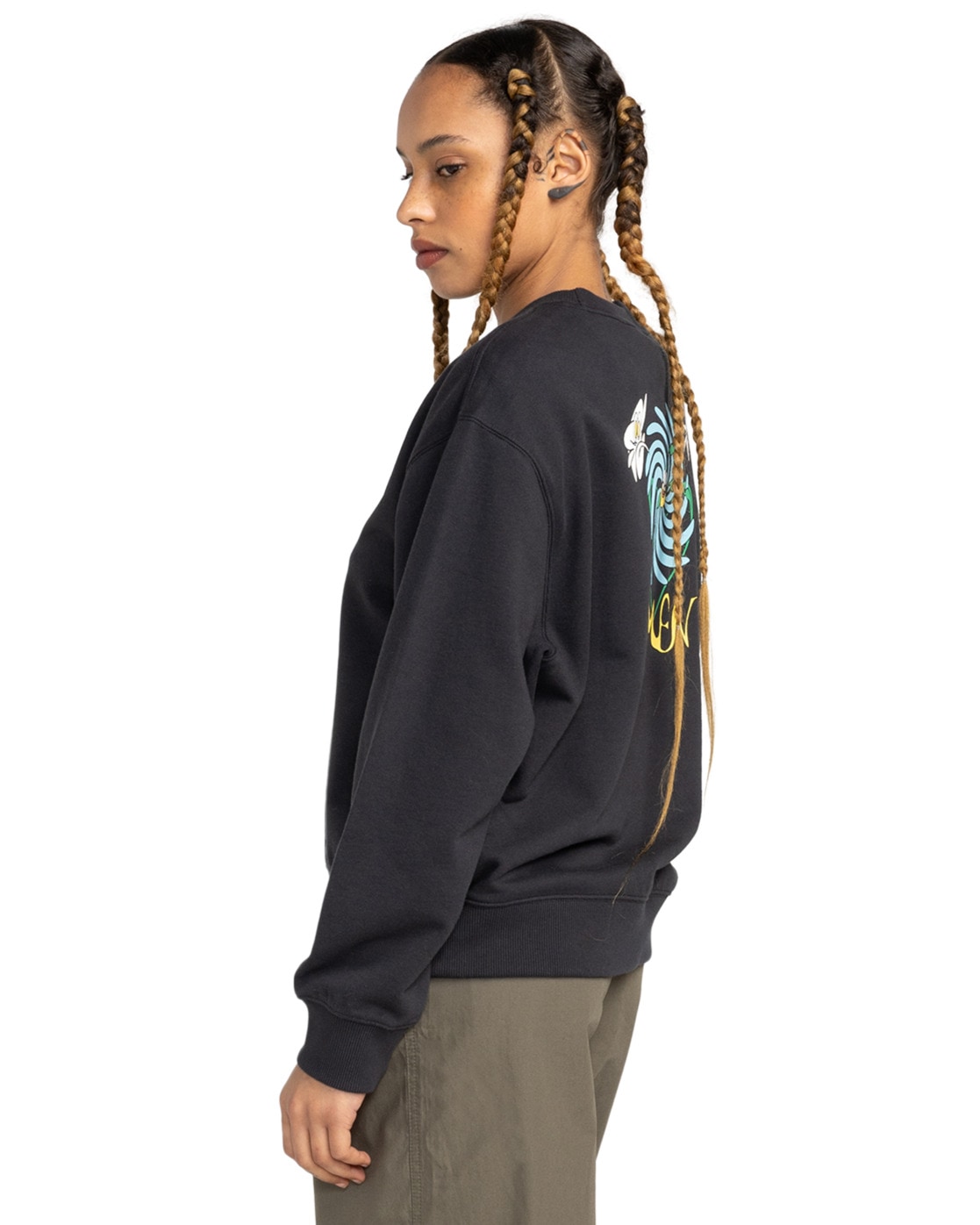 Element Sweatshirt »Swirl Flower«