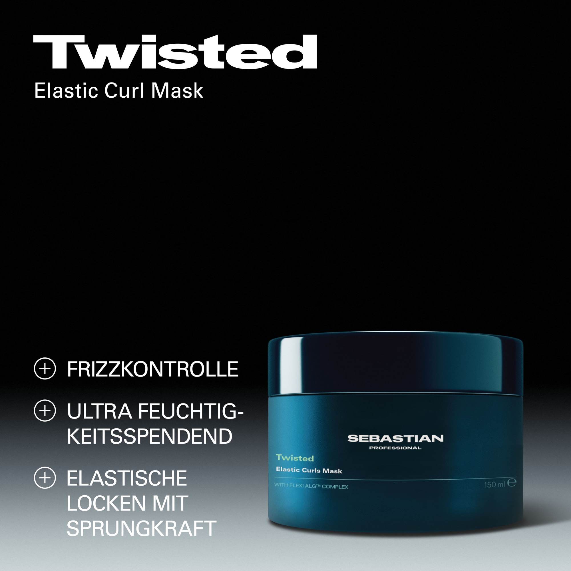 Sebastian Professional Haarmaske »Twisted Mask« für geschädigtes, glanzloses, trockenes und widerspenstiges Haar