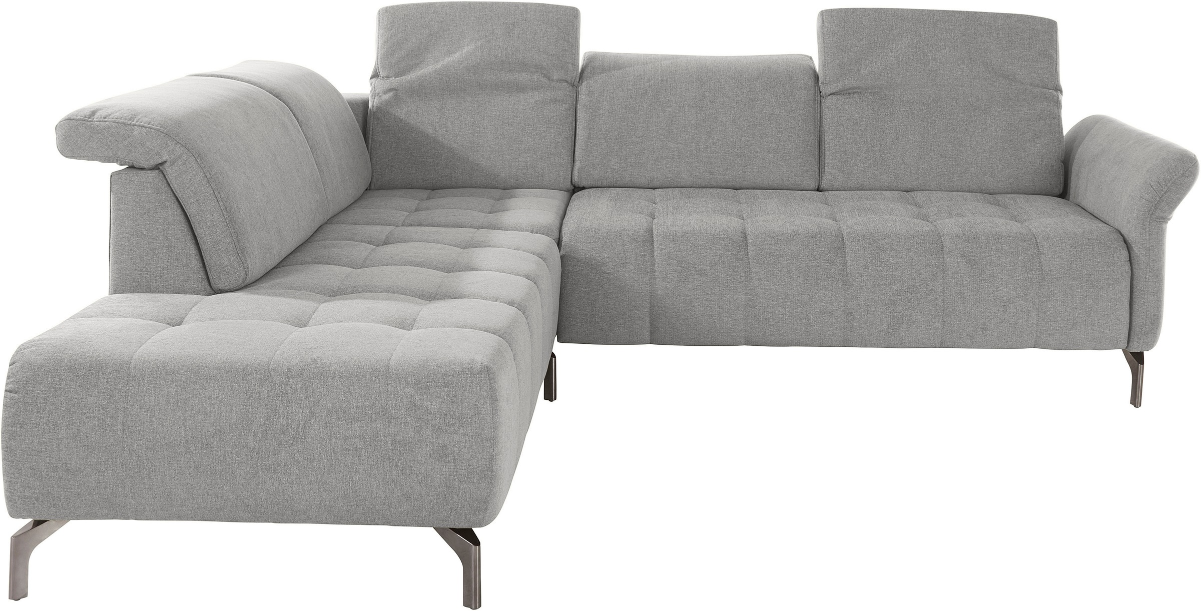 Home affaire Ecksofa "Fresh L-Form" Federkern, wahlweise Kopfteilverstellun günstig online kaufen