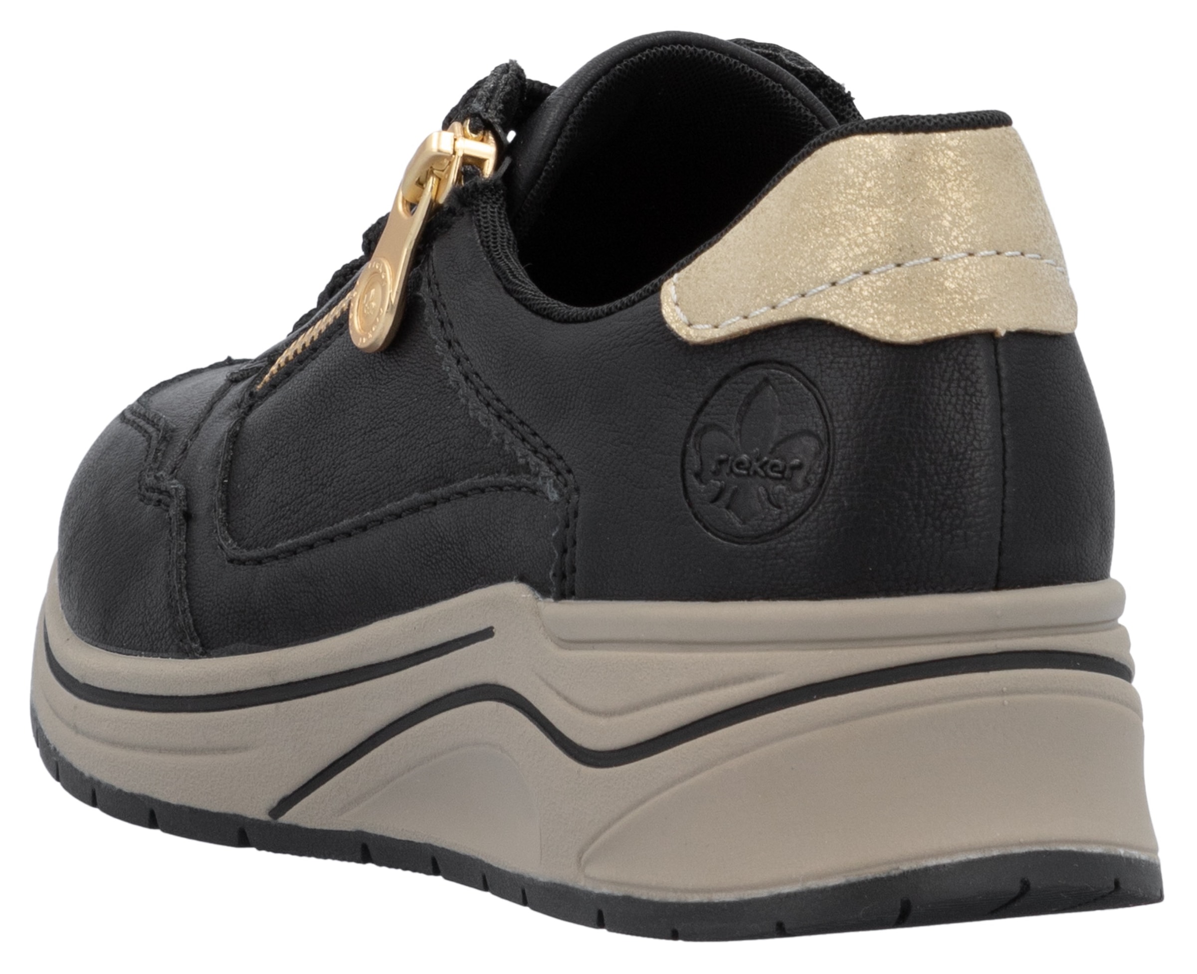 Rieker Keilsneaker, Halbschuh, Schnürschuh, Freizeitschuh mit Soft-Einlage