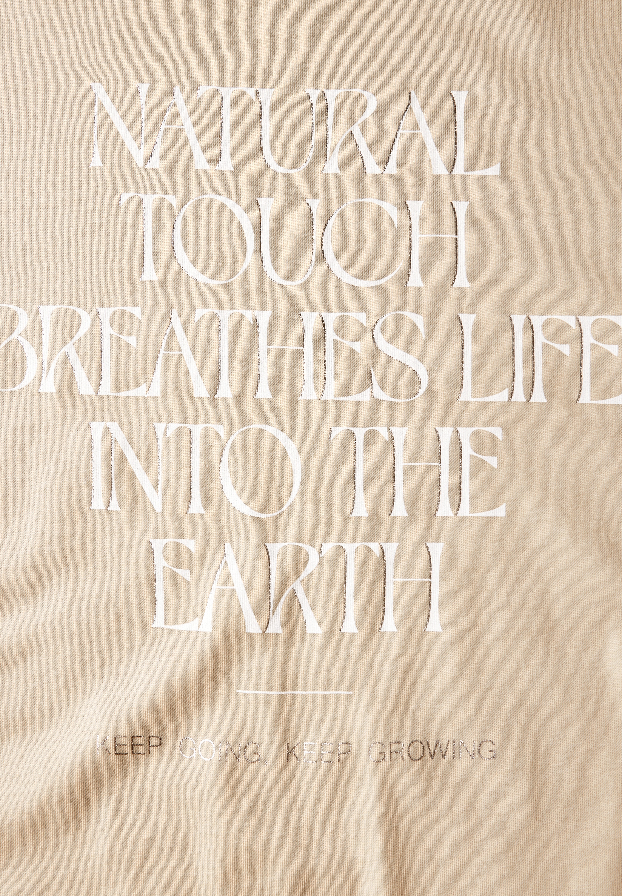 STREET ONE T-Shirt, mit Materialmix