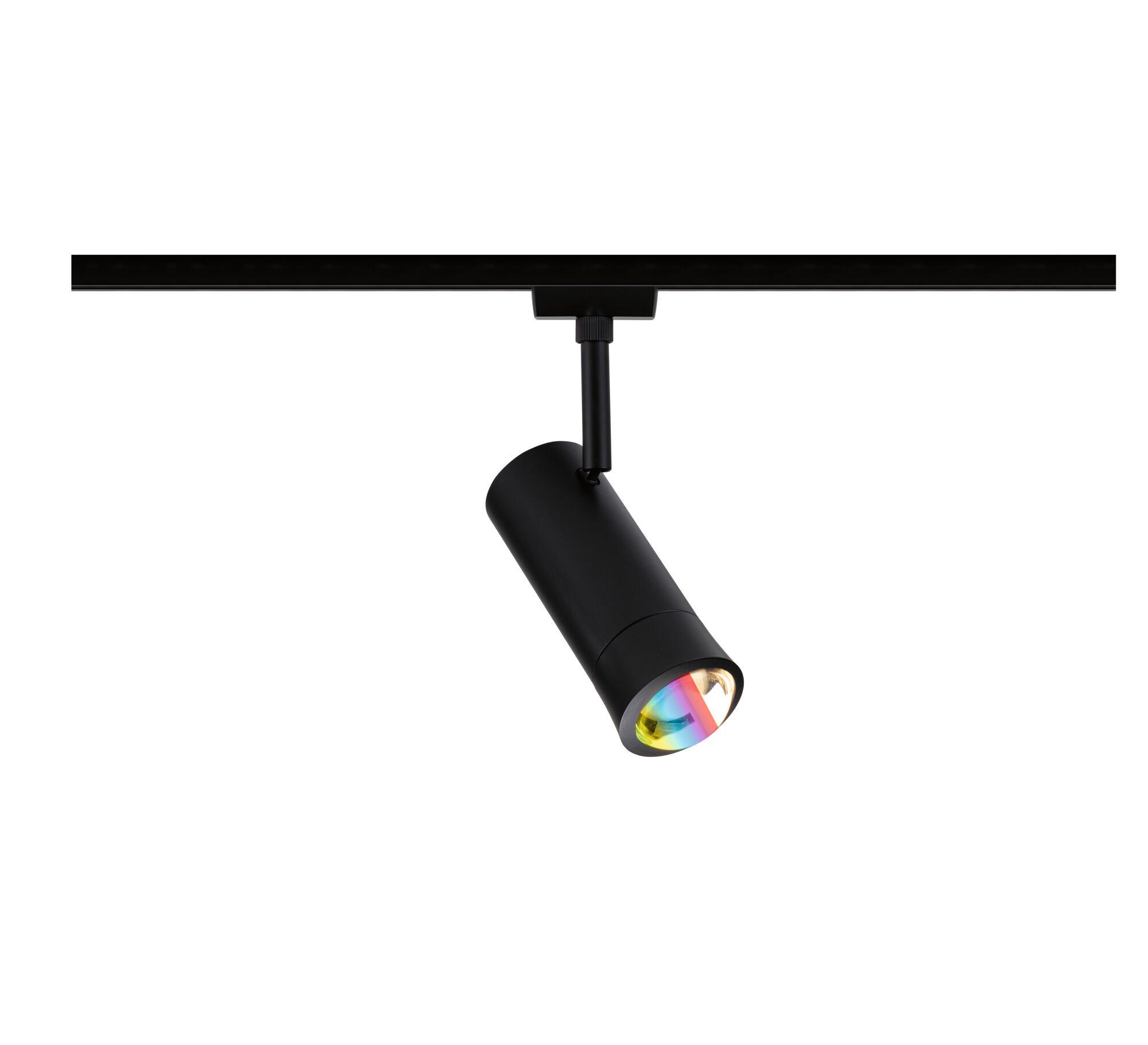 PAULMANN Schienensystem-Leuchten "Tarie 230lm 4,5W RGBW+ dimmbar 230V", Ø 6cm H: 16,05cm, 1 Stk., schwarz, Leuchten, Smart Home