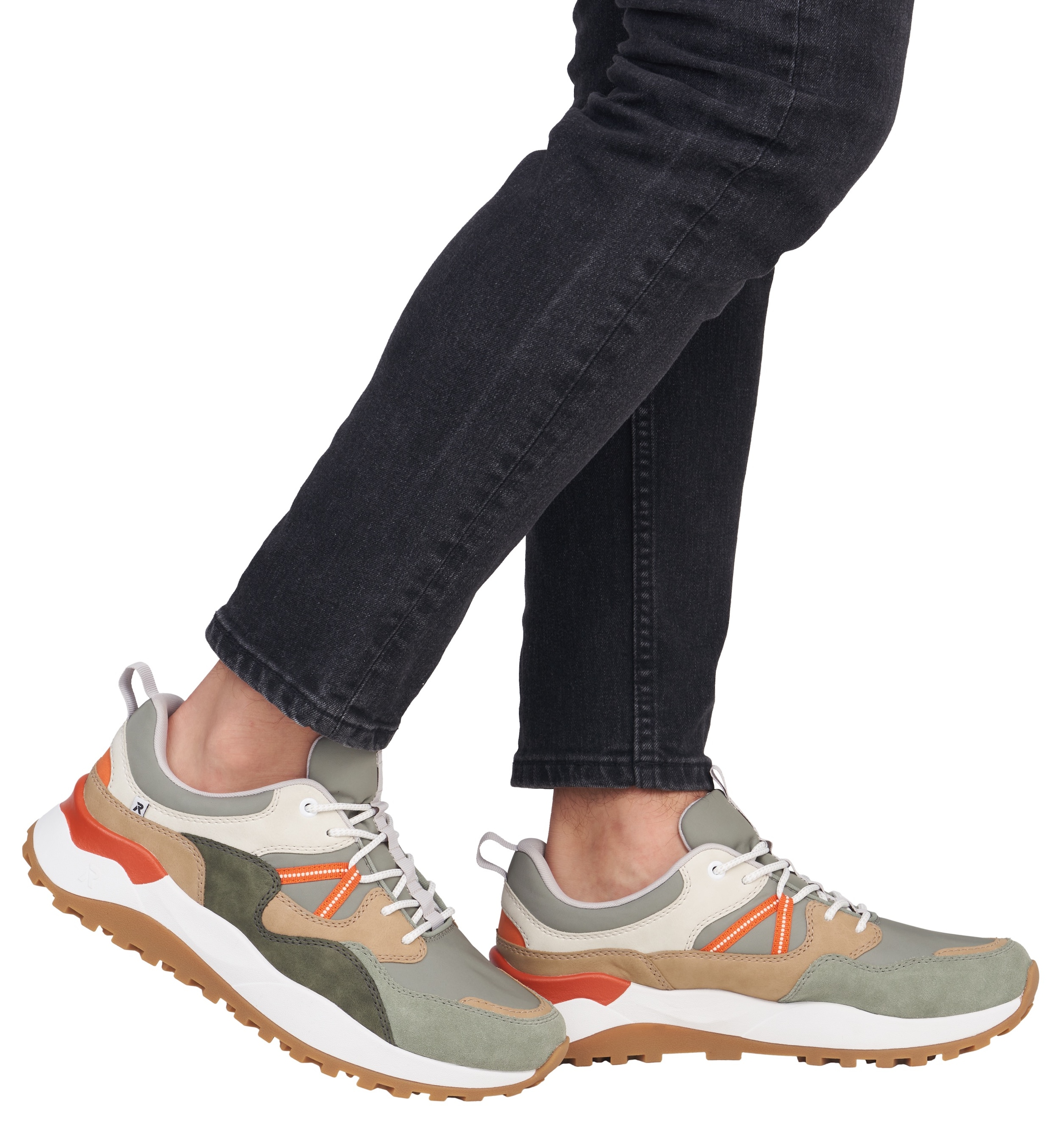RIEKER Sport Slip-On Sneaker »Castello«, Halbschuh, Freizeitschuh, Slip in mit herausnehmbarer Soft-Einlage