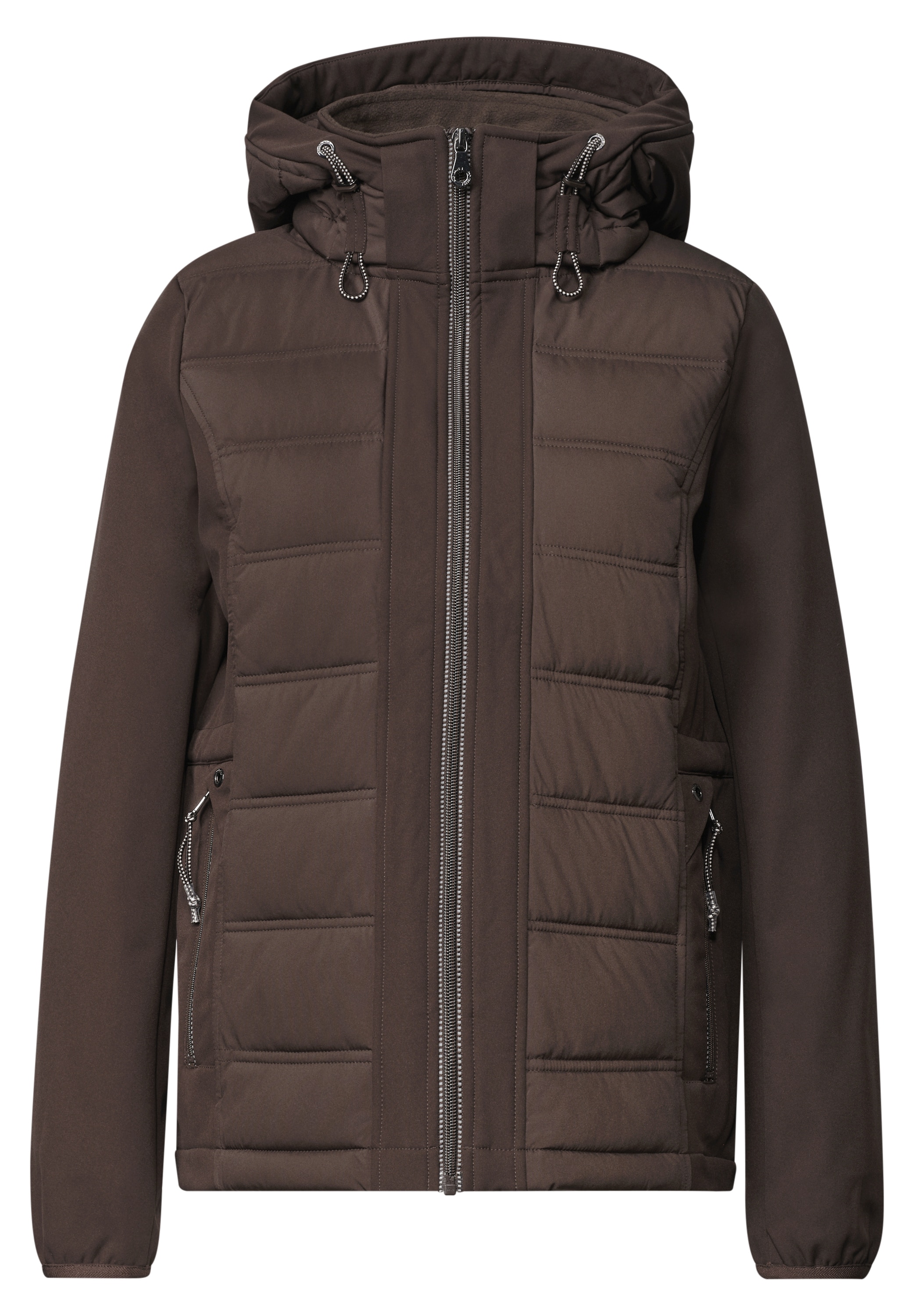 STREET ONE Softshelljacke mit Kapuze mit moderner Steppung