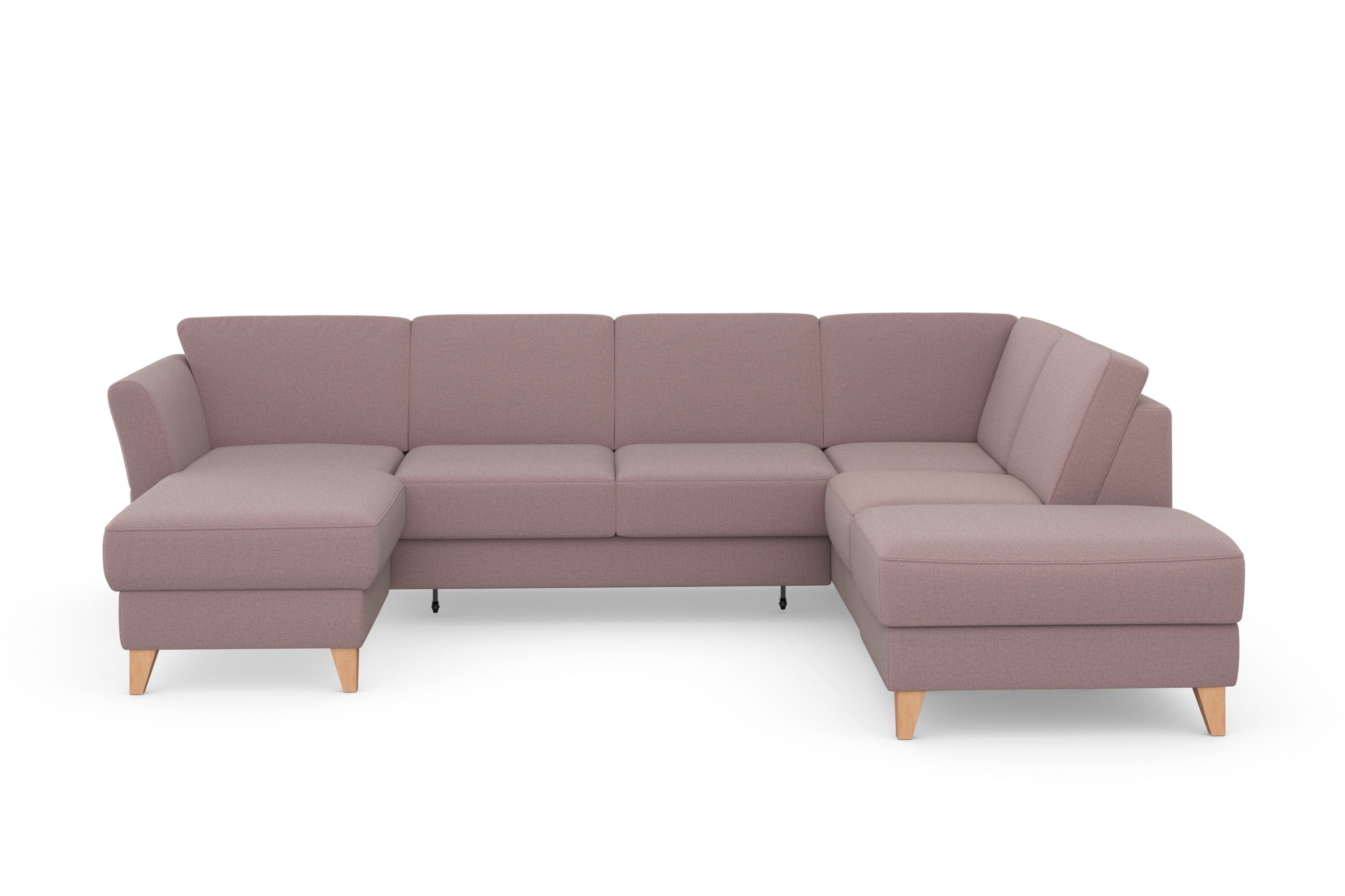 sit&more Wohnlandschaft "Visby U-Form" wahlweise mit Schlaffunktion und Stauraum, frei im Raum stellbar