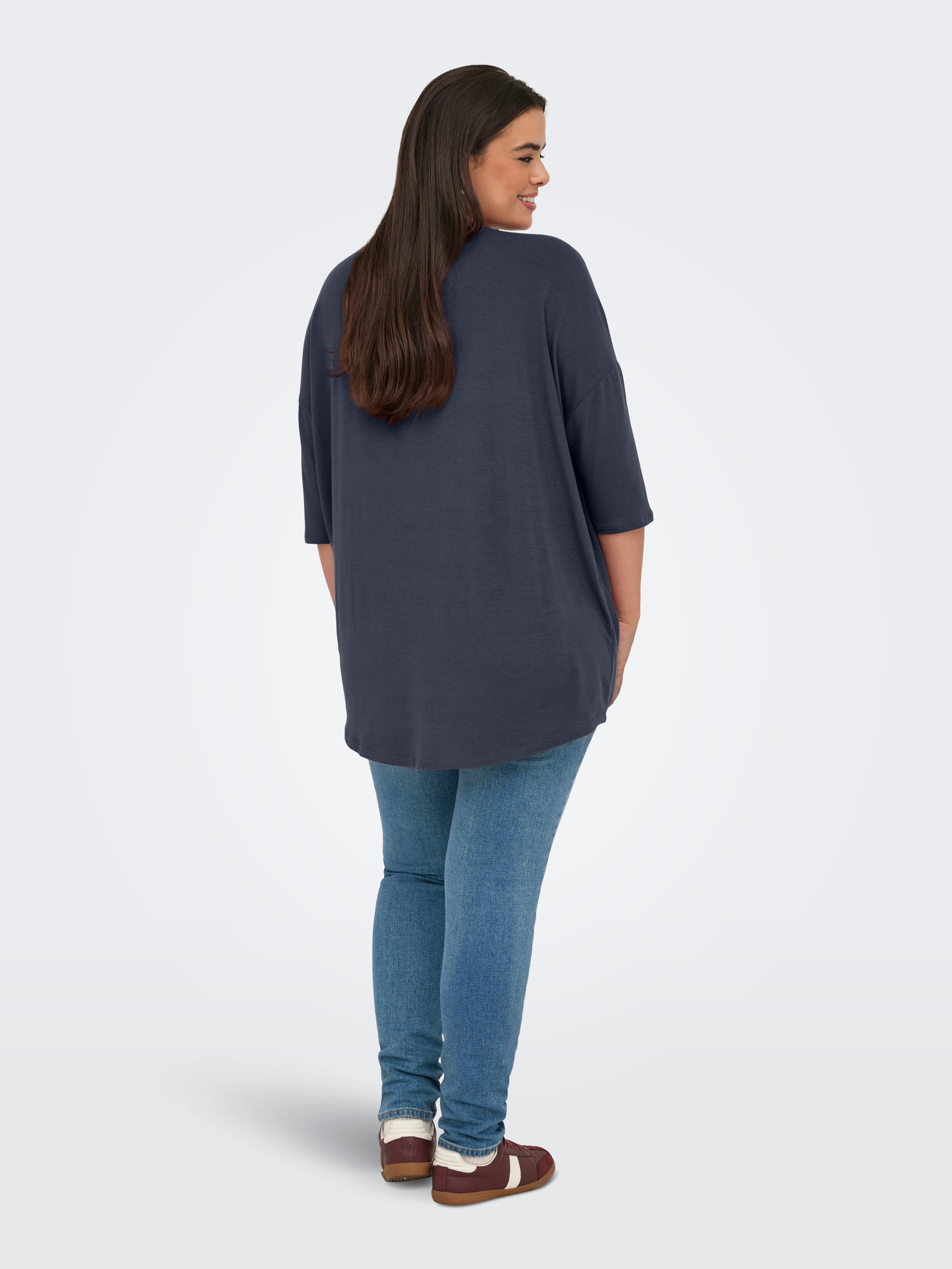 ONLY CARMAKOMA 3/4-Arm-Shirt "CARLAMOUR 3/4 TOP JRS NOOS" günstig online kaufen