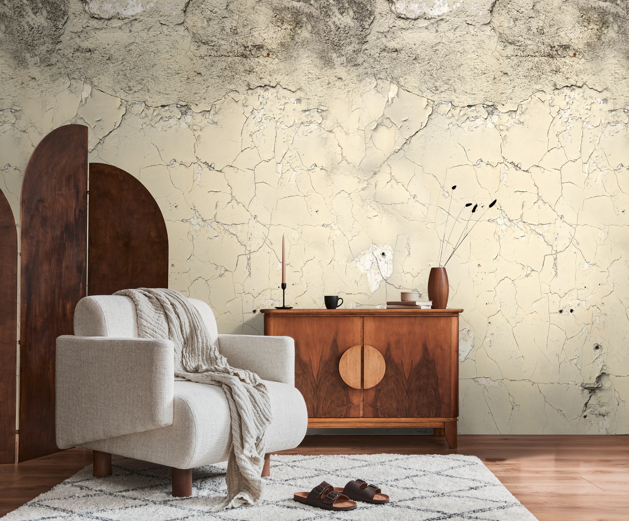 living walls Fototapete »The Wall 4 Structures – Plastische Betonwand Vlies-Fototapete« Steinoptik | matt | naturalistisch leicht strukturiert Plastische Betonwand mit markanter 3D-Wirkung