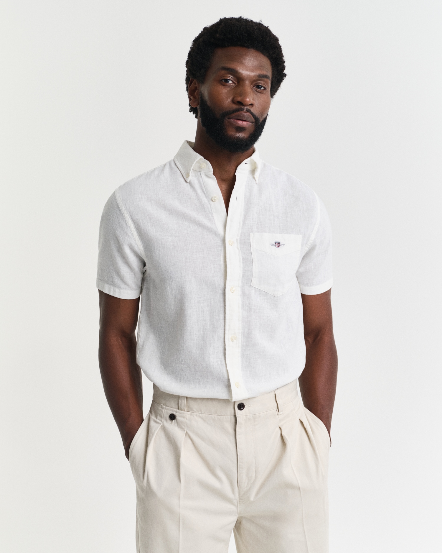 Gant "REG COTTON LINEN SS SHIRT" günstig online kaufen
