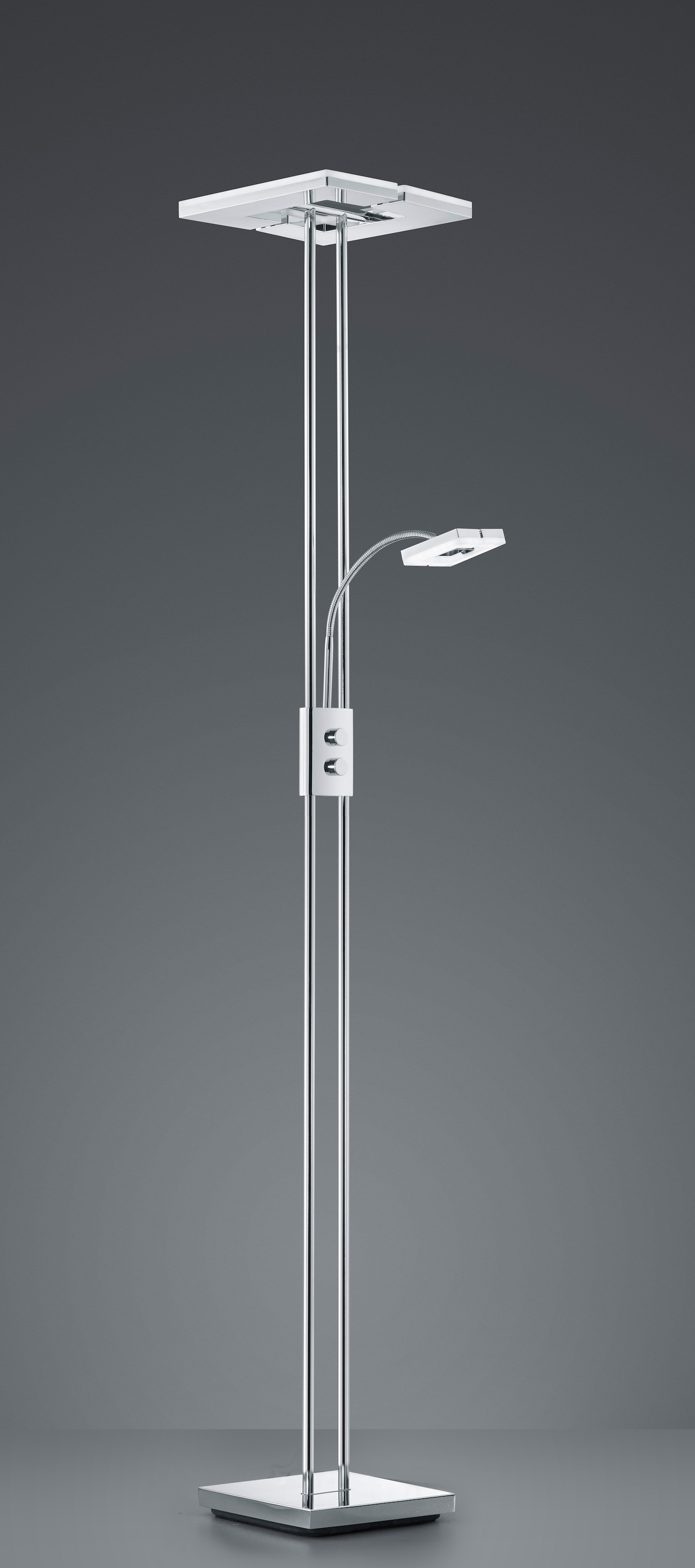 TRIO Leuchten LED Stehlampe »Avignon«, 1 flammig-flammig, dimmbarer LED  Fluter mit Lesearm, Fluterschirm getrennt kippbar | BAUR