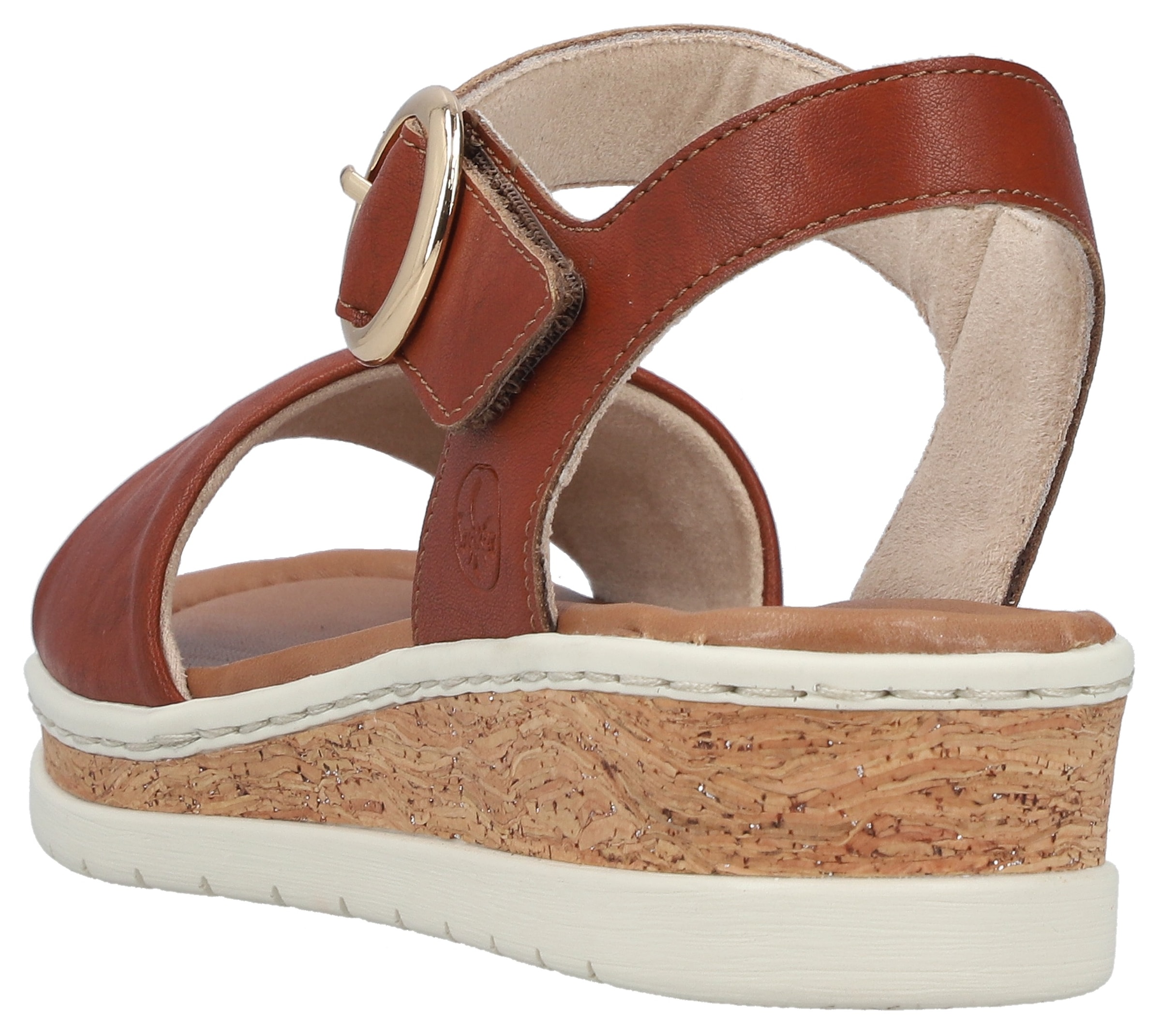 Rieker Keilsandalette  Sommerschuh, Keilsandalette mit Klett