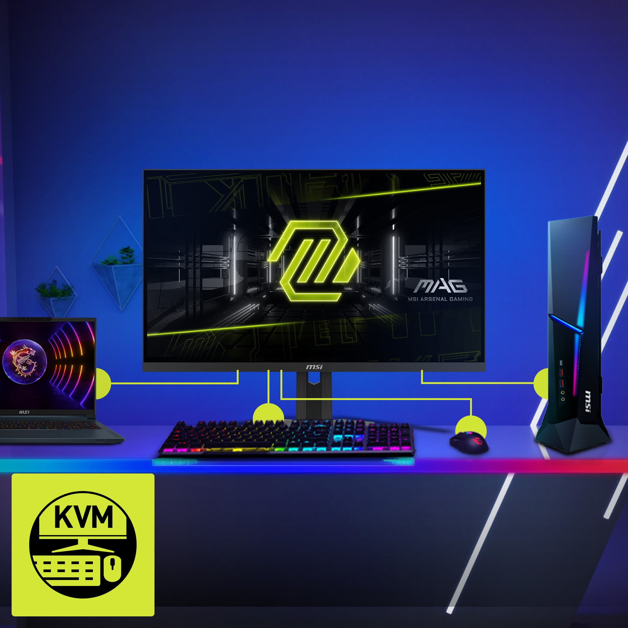 MSI Gaming-Monitor »MAG 274QRF QD E2«, 69 cm/27 Zoll, 2560 x 1440 px, WQHD, 1 ms Reaktionszeit, 180 Hz