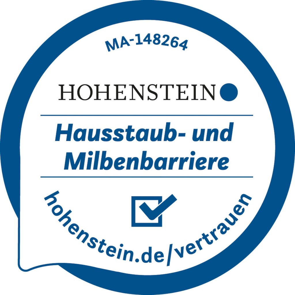 Haeussling 3-Kammer-Kopfkissen »Kuscheltraum, Kissen mit Hausstaub- & Milbenbarriere«, Füllung: Außenkammern mit 60% Daunen, 40% Federn, Bezug: 100% Baumwolle, (1 St.)