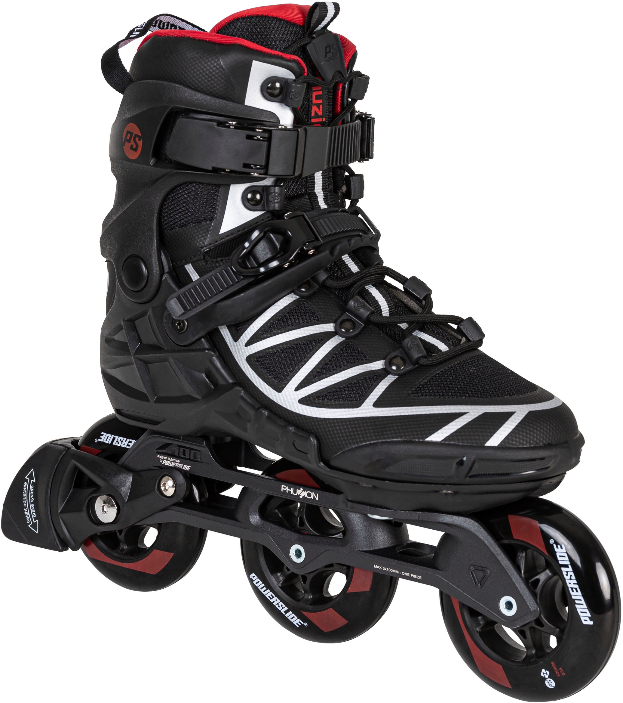 Powerslide Inlineskates "Phuzion Argon Scarlet 100"