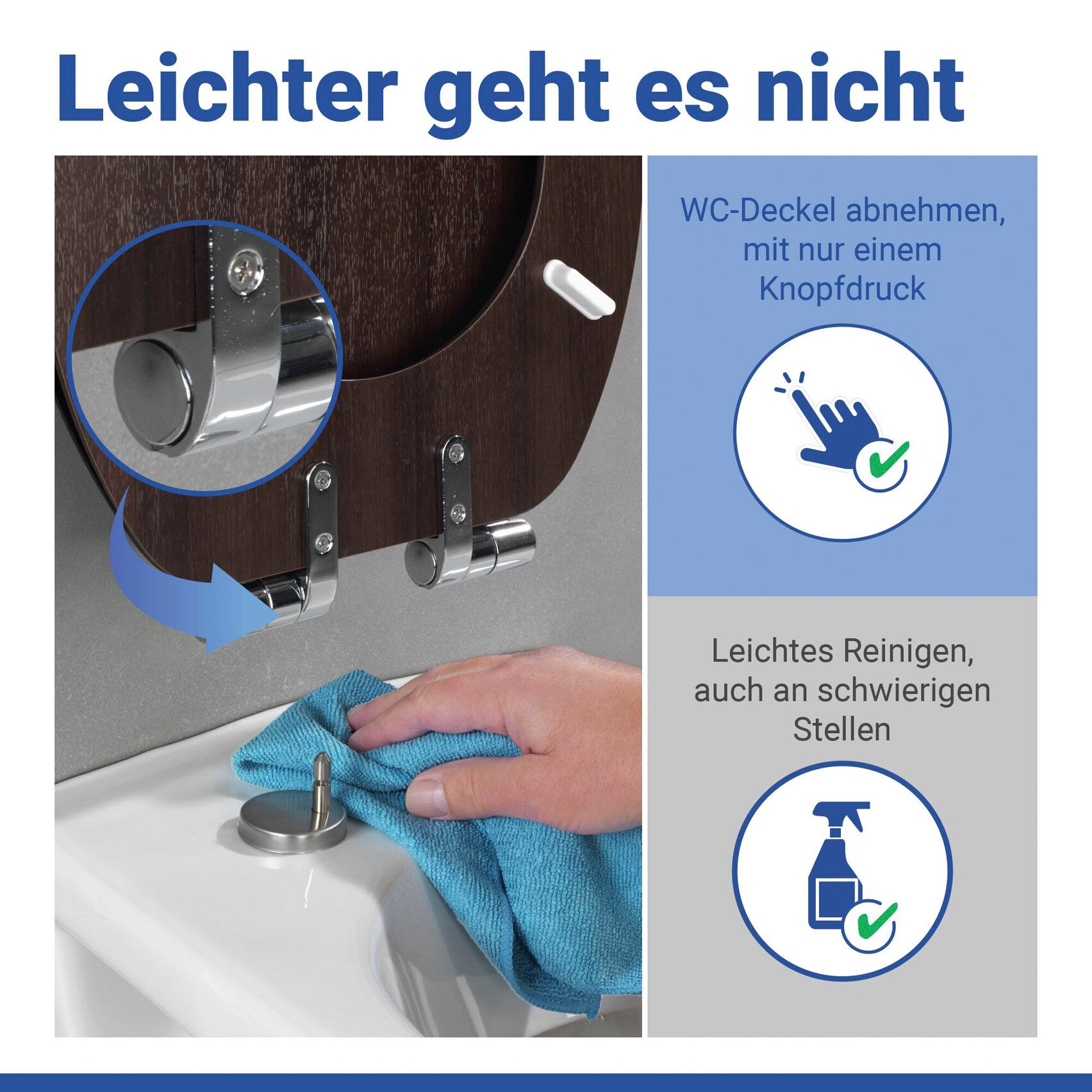 WENKO WC-Sitz »Wenge« Mit Absenkautomatik