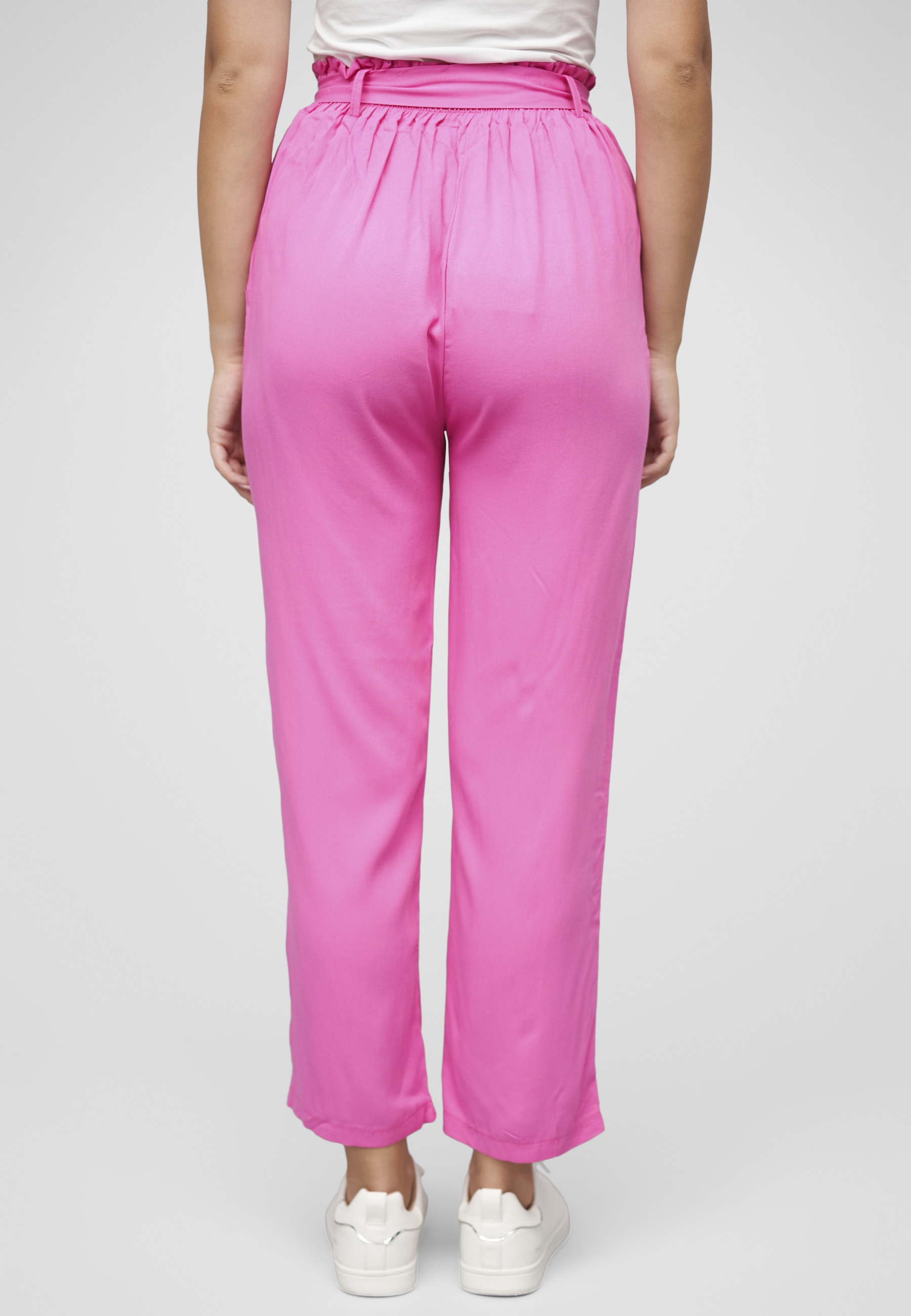 CLOUD 5IVE Stoffhose »CLOUD 5IVE High-Waist Viskose Hose 2-Pockets«