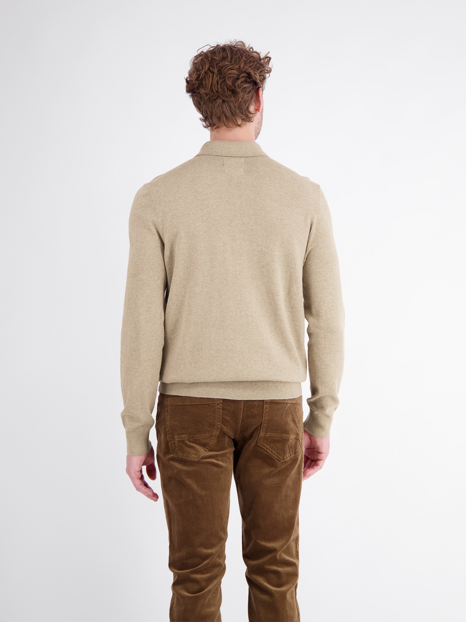 LERROS Langarm-Poloshirt »Langarm Polo aus Baumwollstrick mit flexiblen Rippbündchen«