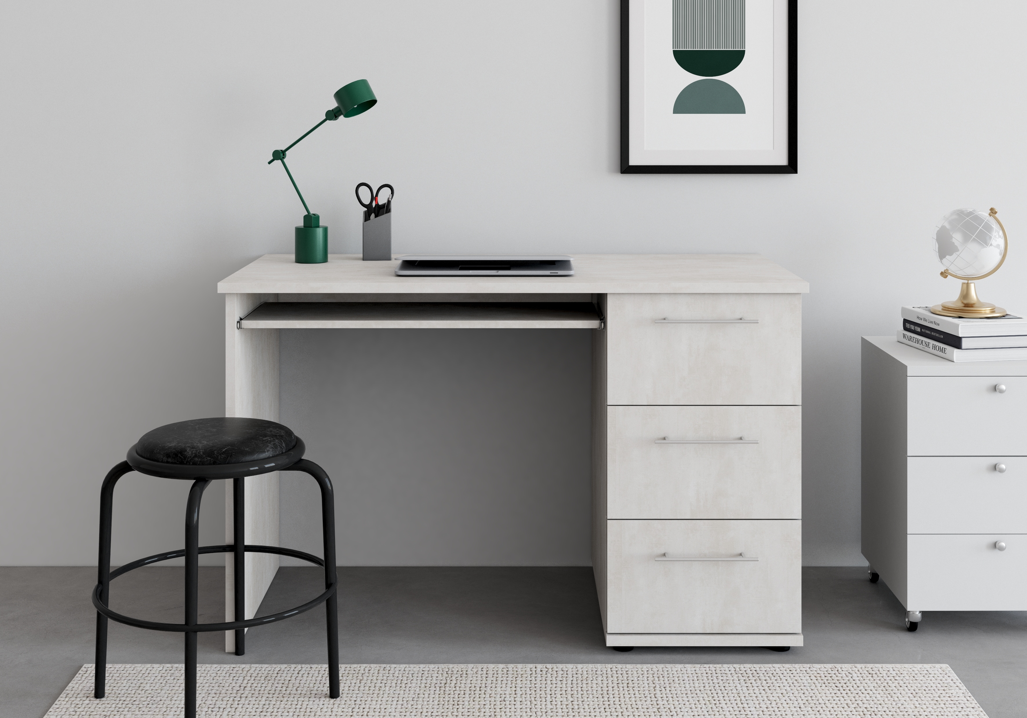 VOGL Möbelfabrik "Tobi, mit 3 Schubkästen" optional mit Tastaturauszug, Breite 115 cm