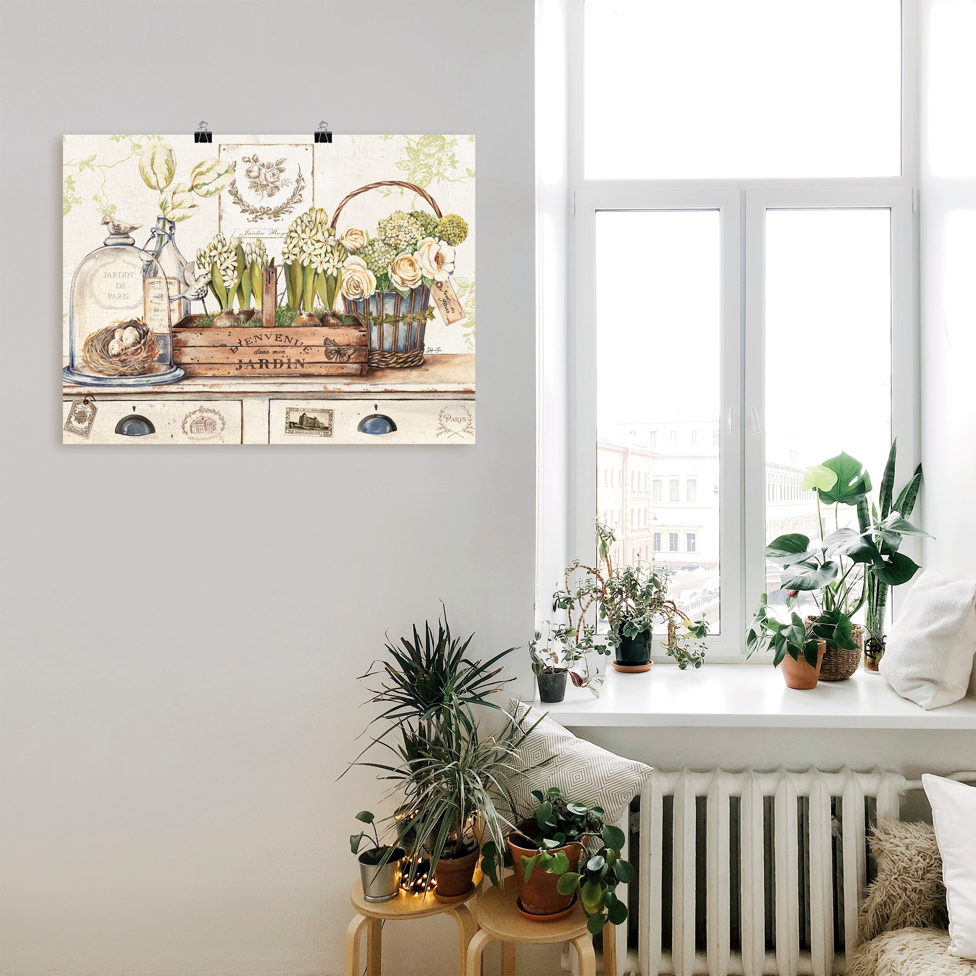 Artland Wandbild "Mein Garten", Arrangements, (1 St.), als Leinwandbild, Po günstig online kaufen