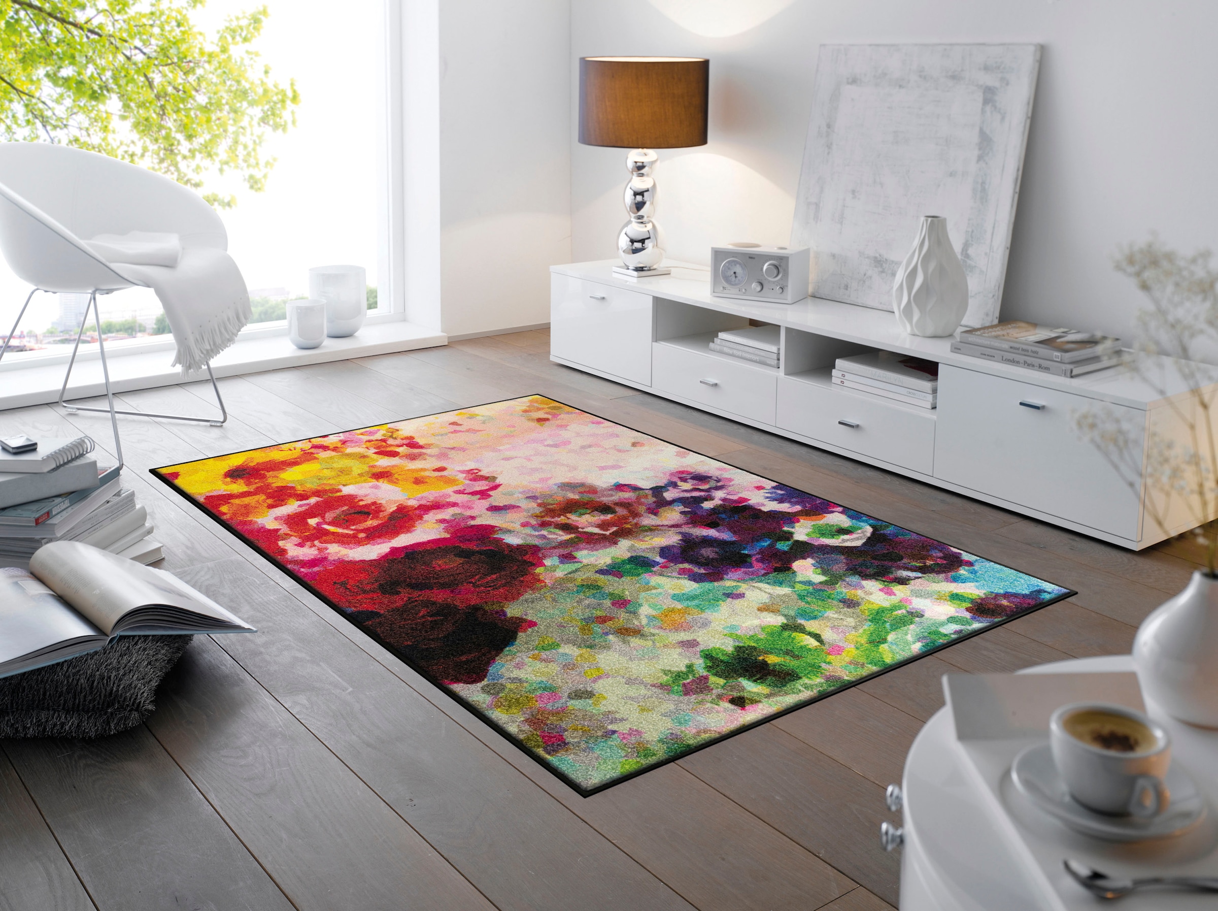 wash+dry by Kleen-Tex Teppich »Colour Blast«, rechteckig, 7 mm Höhe