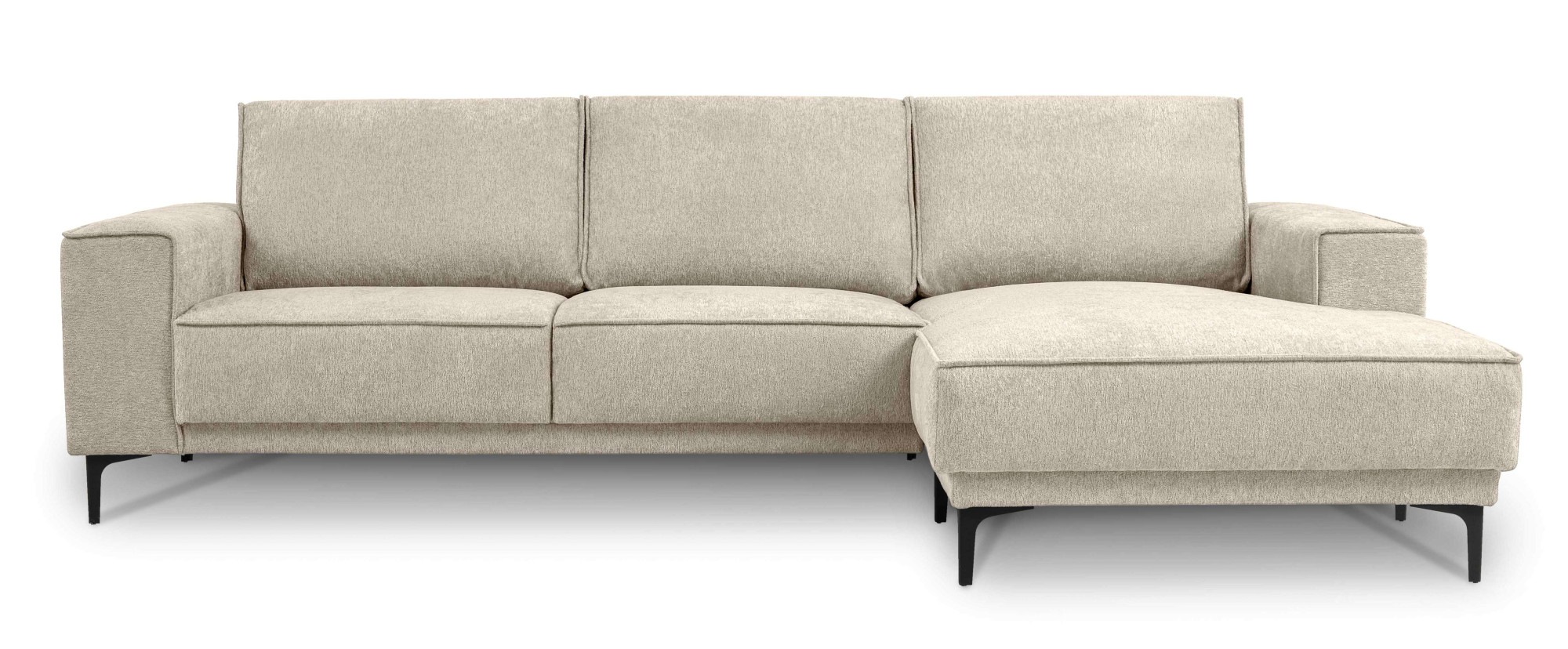 Places of Style Ecksofa "Polsterecke Oland, Struktur, Flachgewebe, Luxus-Mi günstig online kaufen