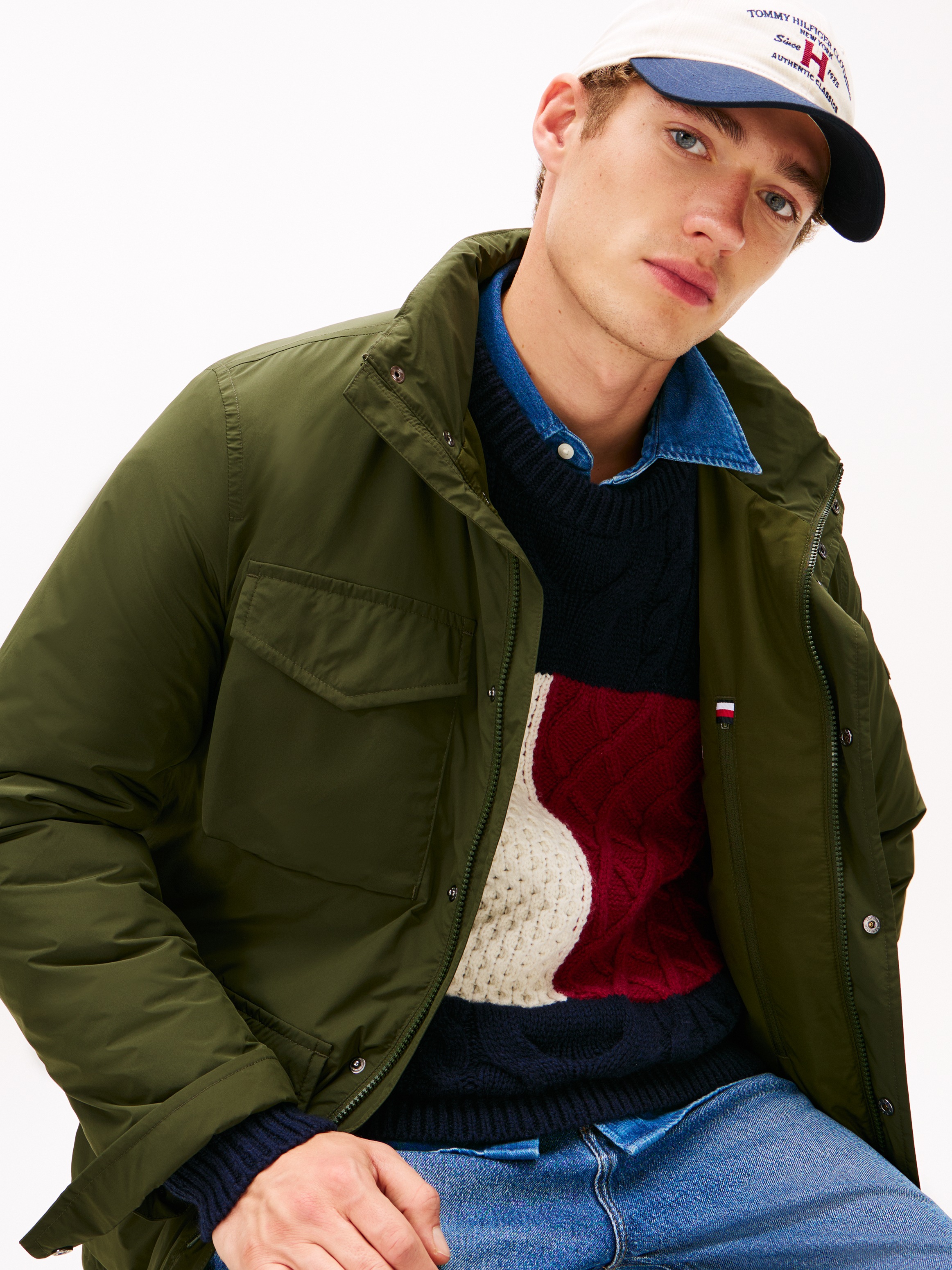 Tommy Hilfiger Fieldjacket "LW PACKABLE" mit Kapuze im Kragen verstaubare K günstig online kaufen