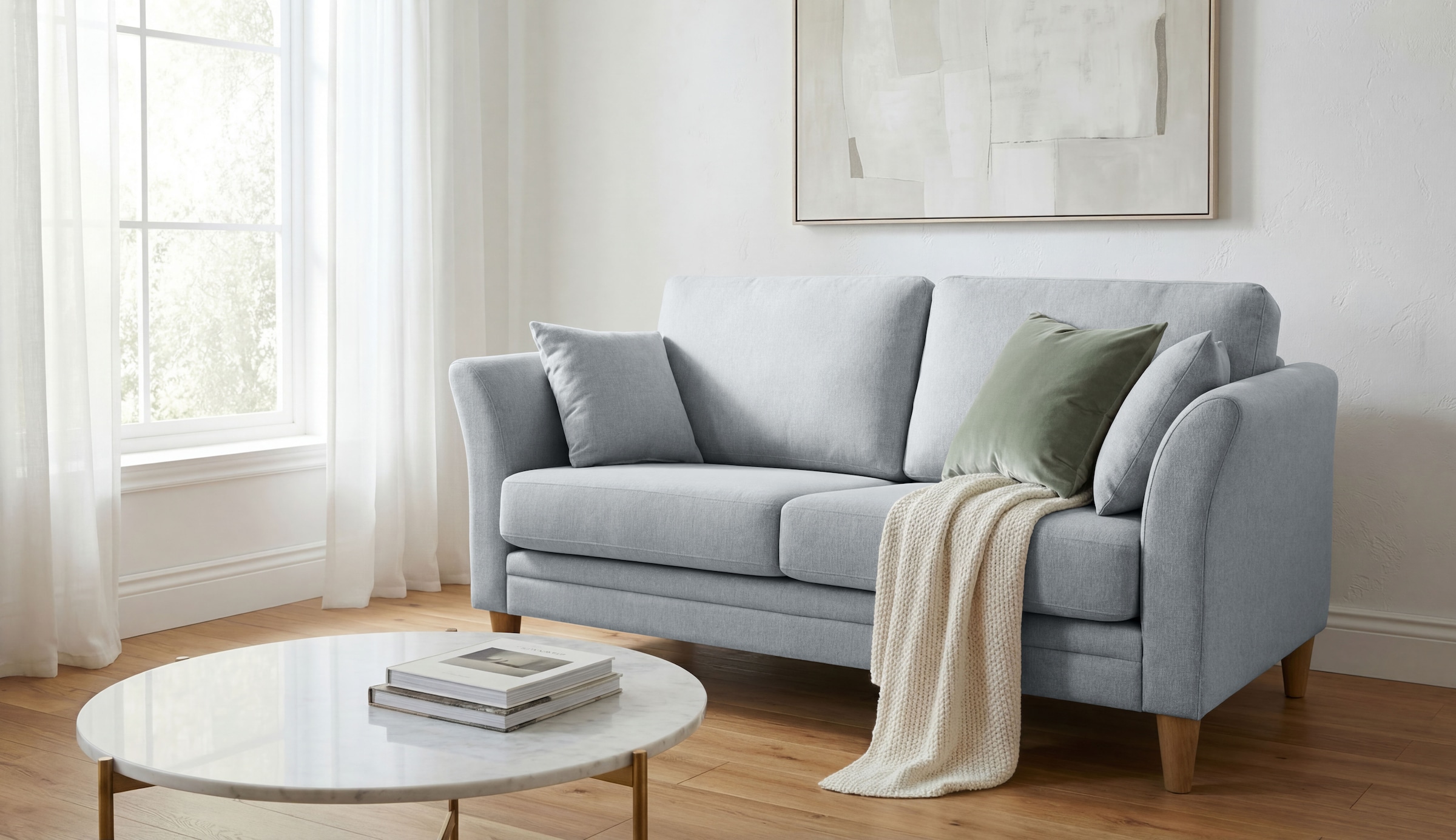 OTTO home 2-Sitzer "Arellano, Breite 155 cm" klassisches Design, 2 Zierkissen inklusive, Webstoff fein
