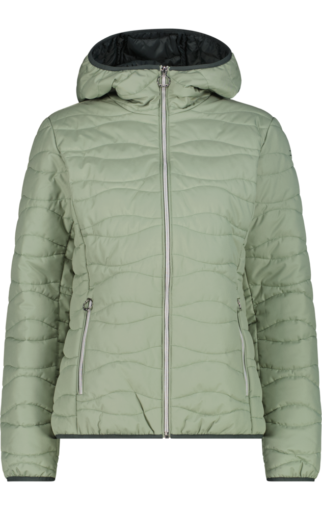 CMP Steppjacke "WOMAN JACKET FIX HOOD" mit Kapuze winddicht, wasserabweisend, atmungsaktiv