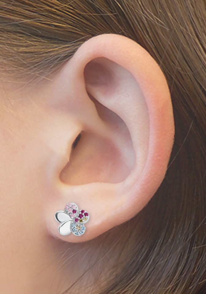 Prinzessin Lillifee Paar Ohrstecker »Blüten« mit Zirkonia (synth.)