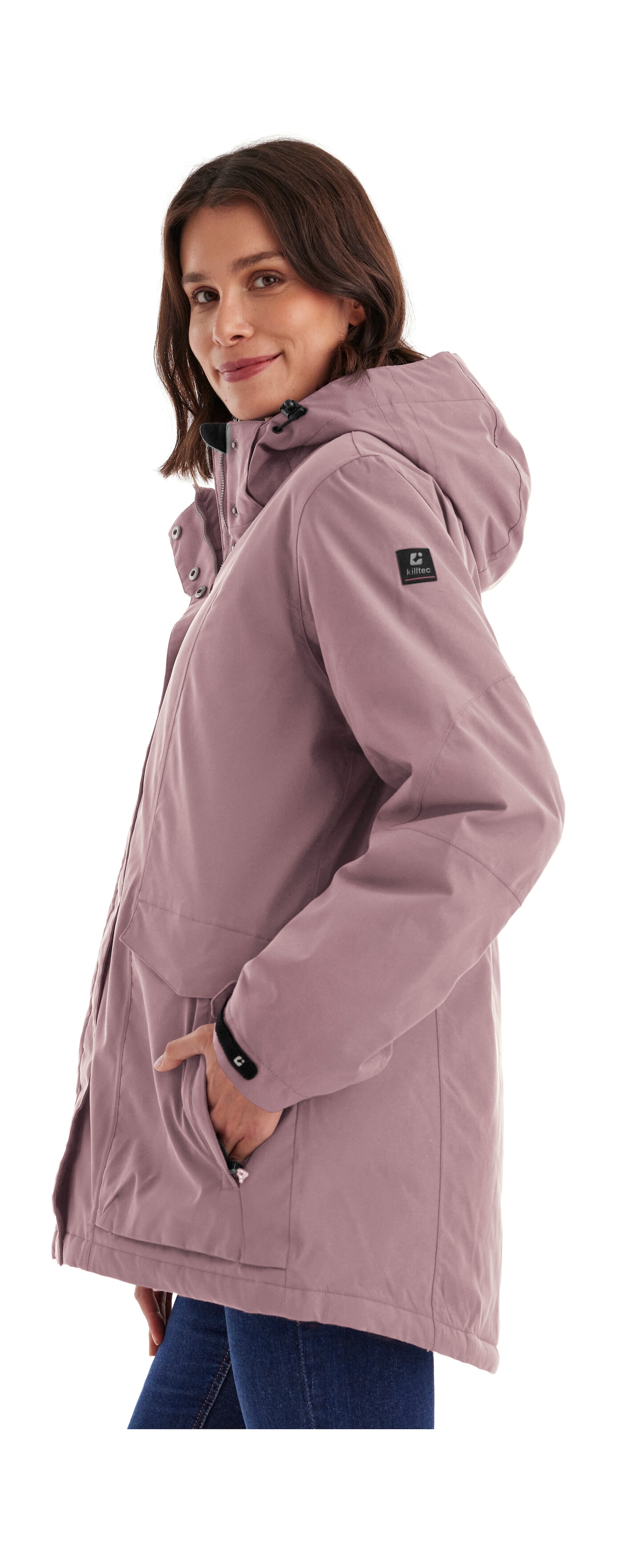 Killtec Funktionsjacke »Damen Jacke« Wasserdichte, atmungsaktive Damenjacke mit abnehmbarer Kapuze