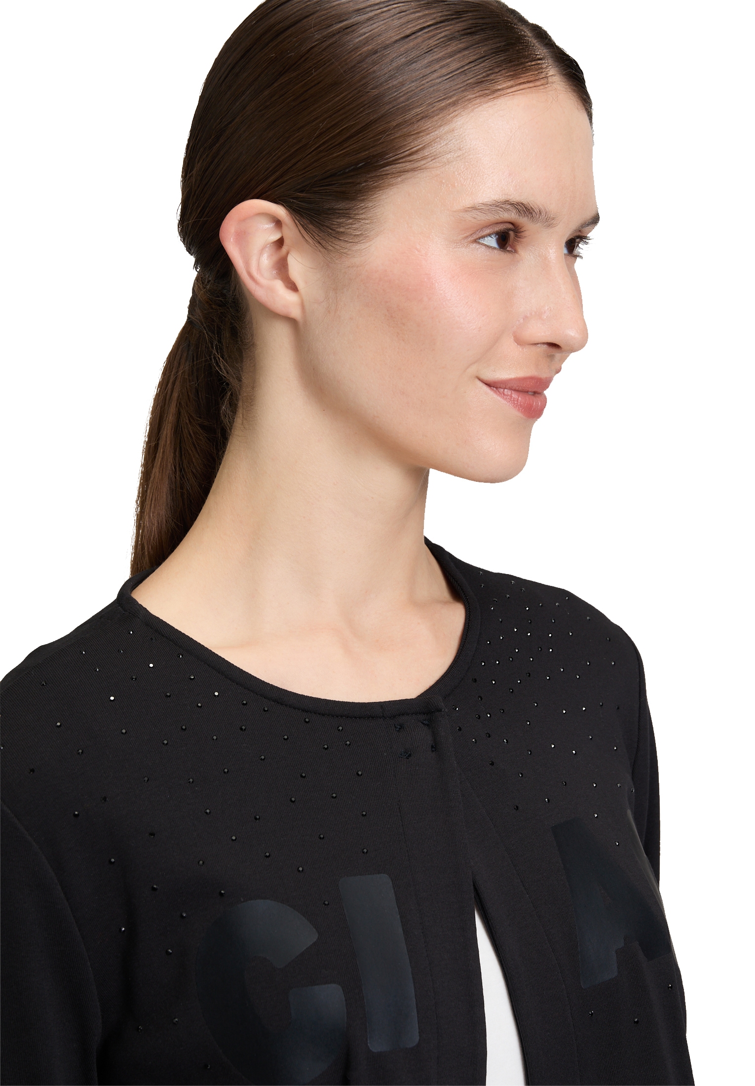 Betty Barclay Sweatjacke »Betty Barclay Damen Shirtjacke mit Rundhalsausschnitt«
