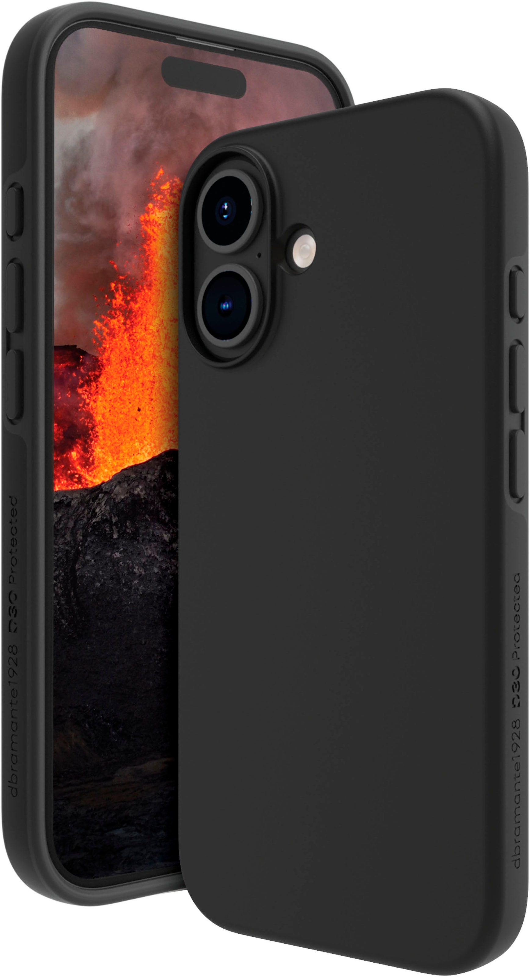 DBRAMANTE1928 Smartphone-Hülle "Iceland Ultra D3O MagSafe iPhone 16", Smartphones, schwarz, Hüllen