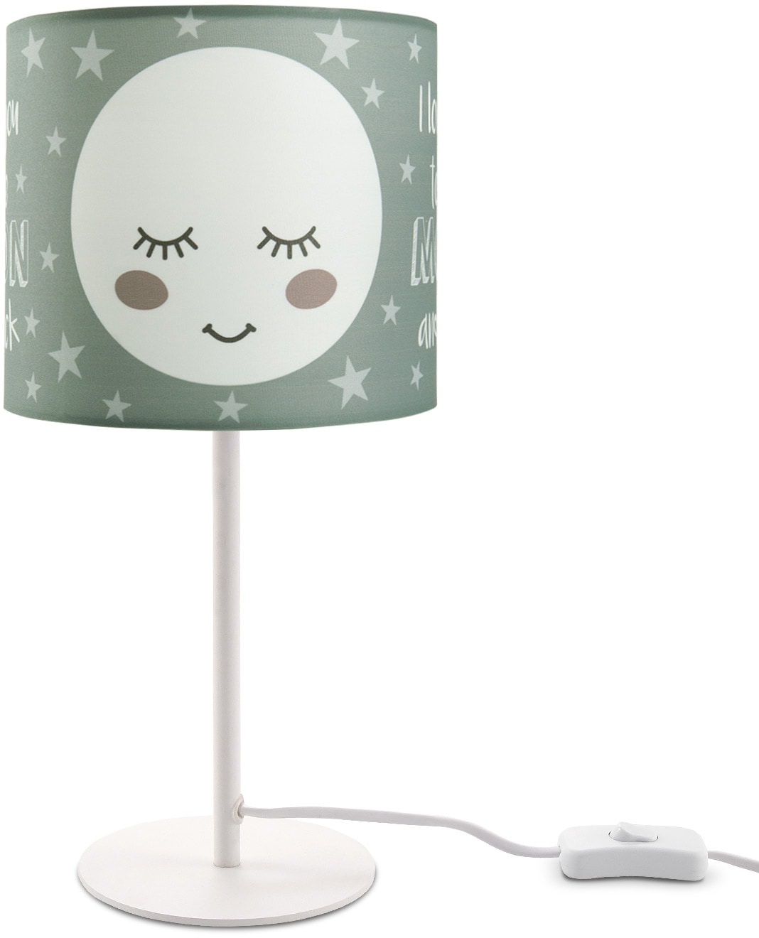 Paco Home Tischleuchte »Aleyna 103«, 1 flammig-flammig, Kinderlampe LED  Kinderzimmer Lampe mit Mond-Motiv, Tischleuchte E14 | BAUR | Tischlampen