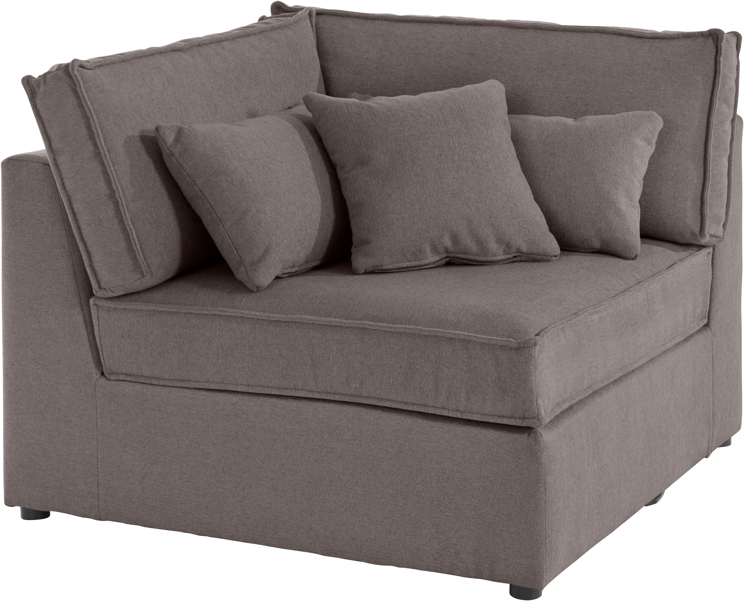 RAUM.ID Sofa-Eckelement "Florid", Teil eines Modulsofas, fester Sitzkomfort günstig online kaufen