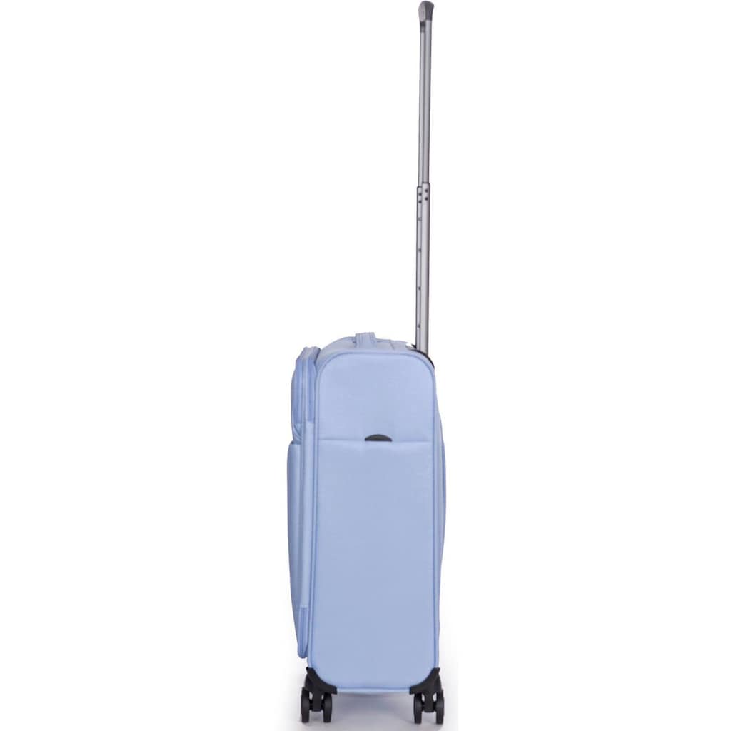 Stratic Weichgepäck-Trolley »Stratic Light + S, light blue«, 4 Rollen