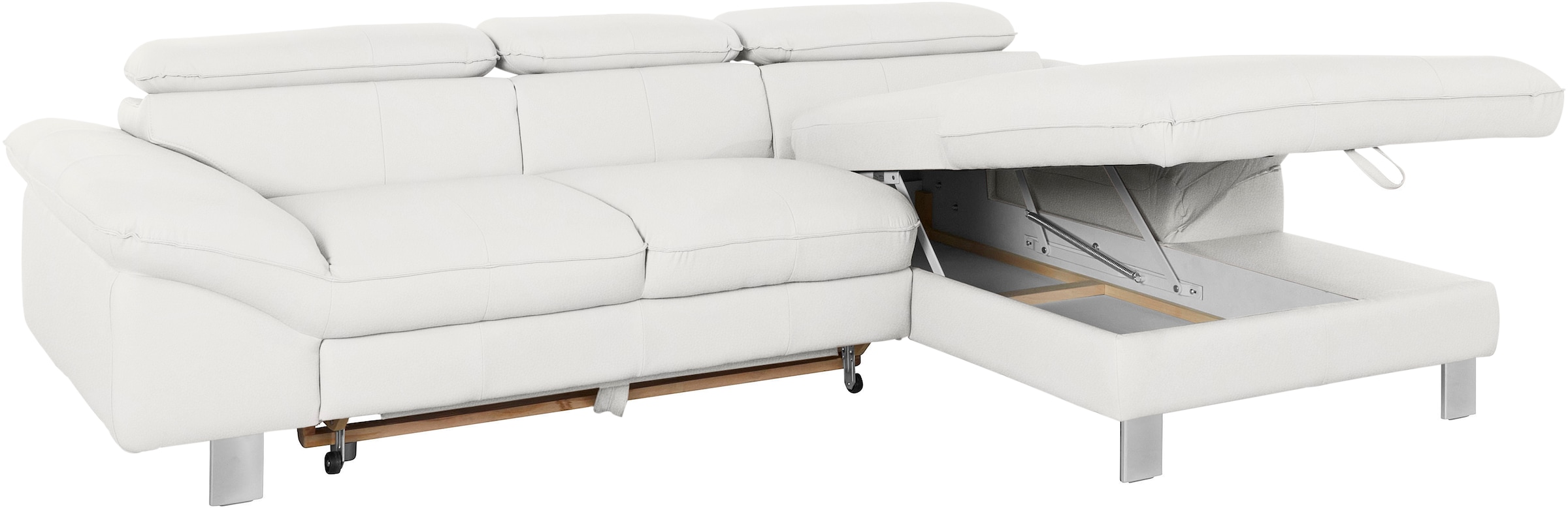 COTTA Ecksofa Driver, mit Kopfteilverstellung, wahlweise mit Bettfunktion