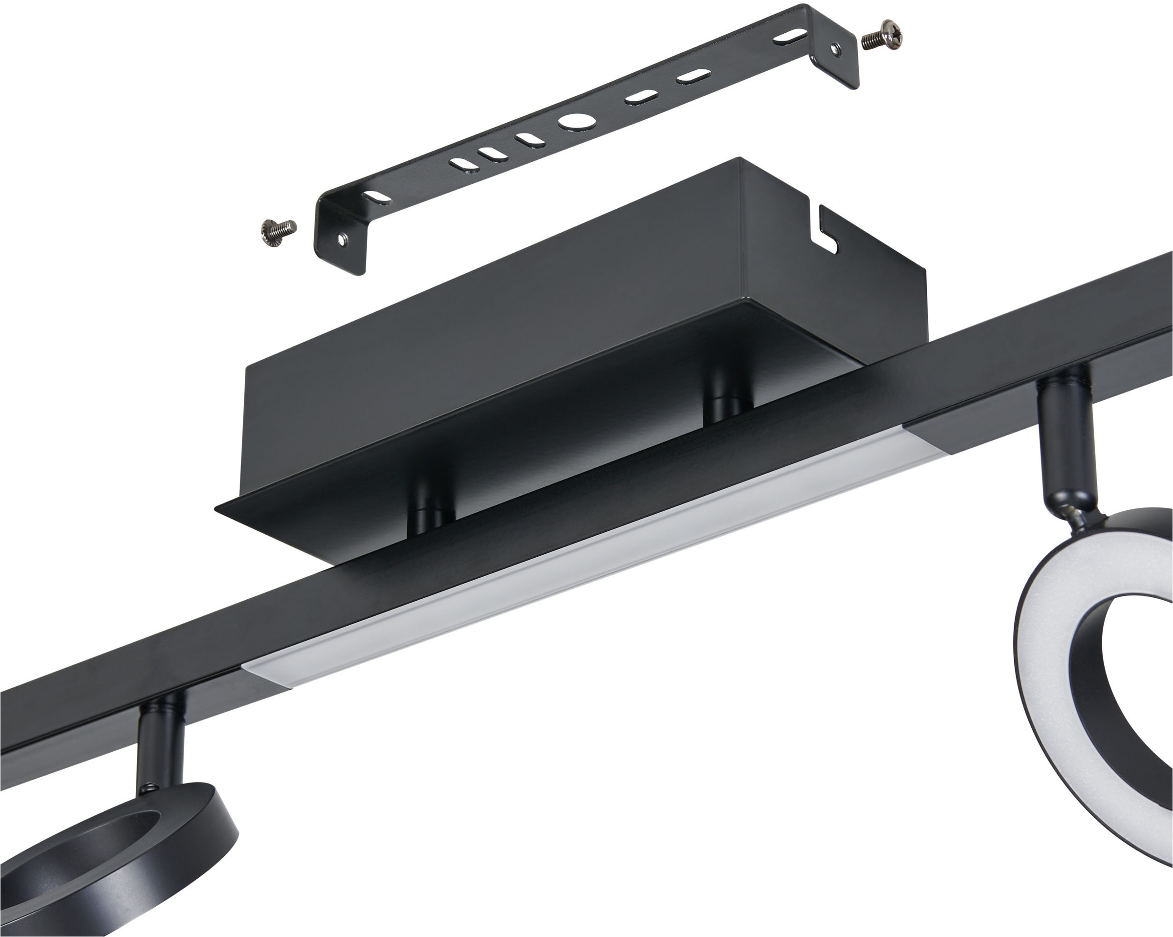 EGLO Deckenspot »CARDILLIO 1 Spotlampe - Alu, Stahl - LED;LED - 6X3,2W;3X3,3W - IP20« LED-Modul 1 Stk. Warmweiß Wandleuchte, Wandspot, schwenkbar, Strahler, L158,5 x B8,5 x H19,5 cm