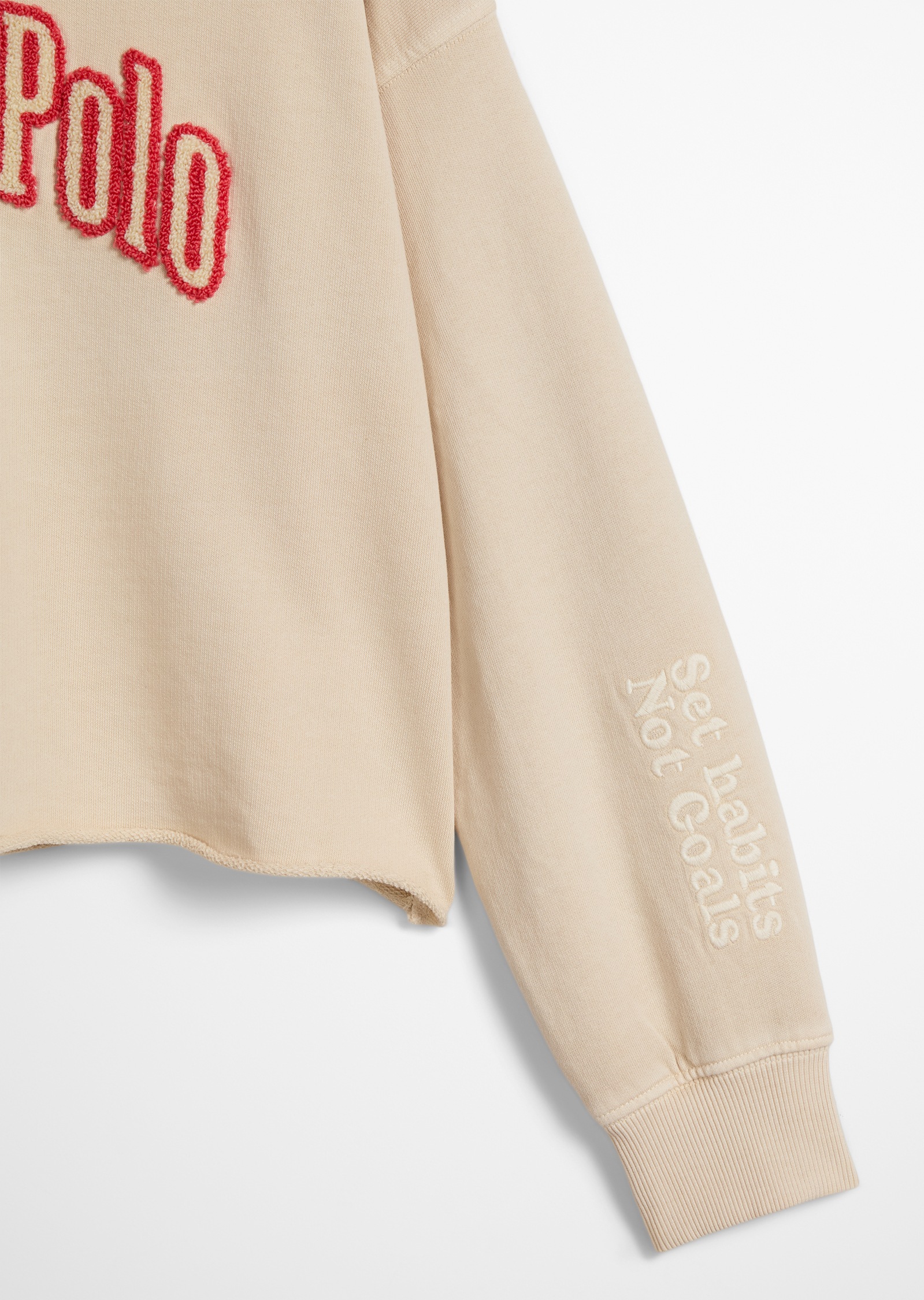 Marc O'Polo Kapuzensweatshirt , für Mädchen, verkürzte Länge mit Rollkante, lockere Passform
