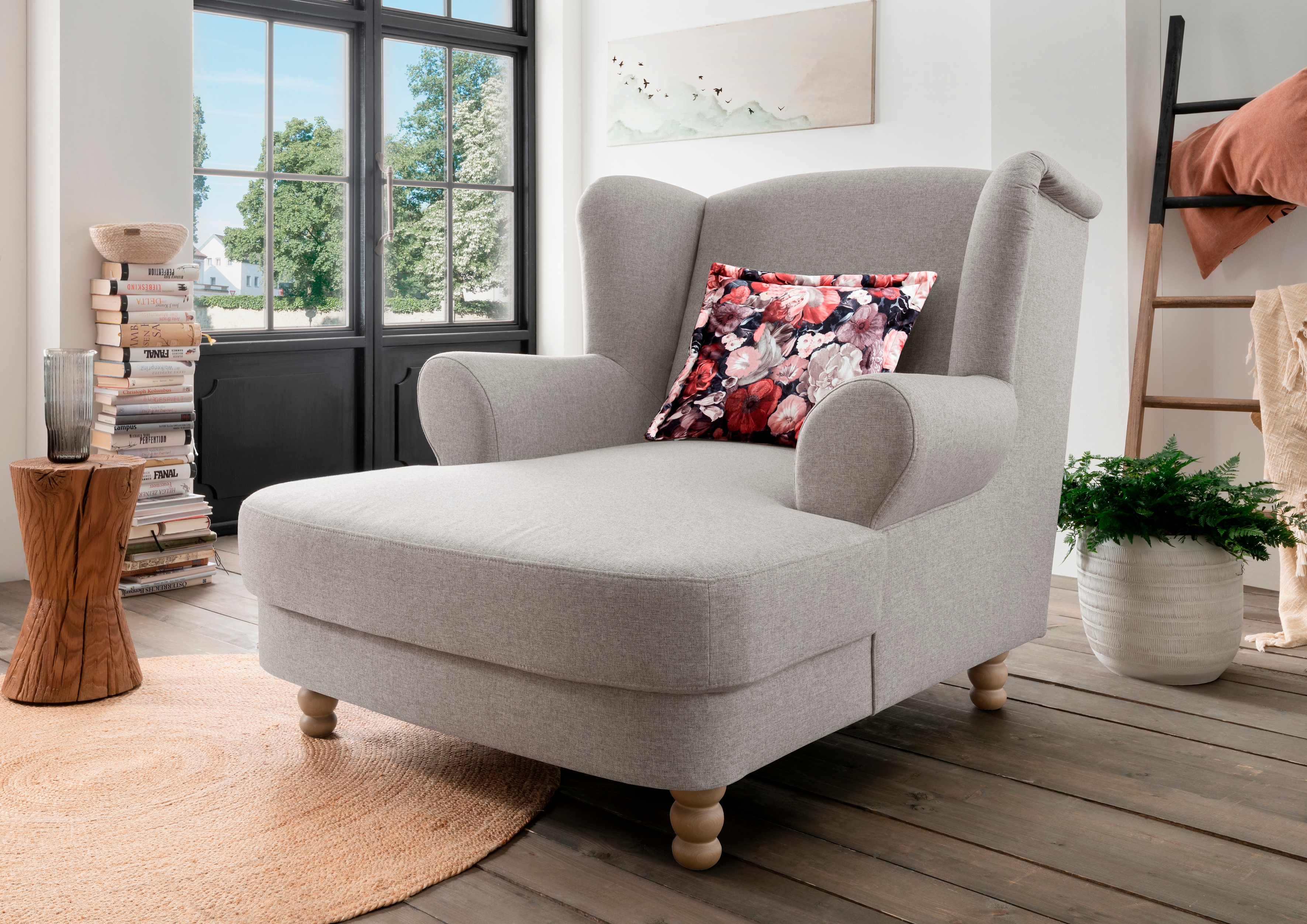 Home affaire Loveseat "Tassilo Big Mega Ohrensessel, viel Platz und bequem, Breite 121cm"