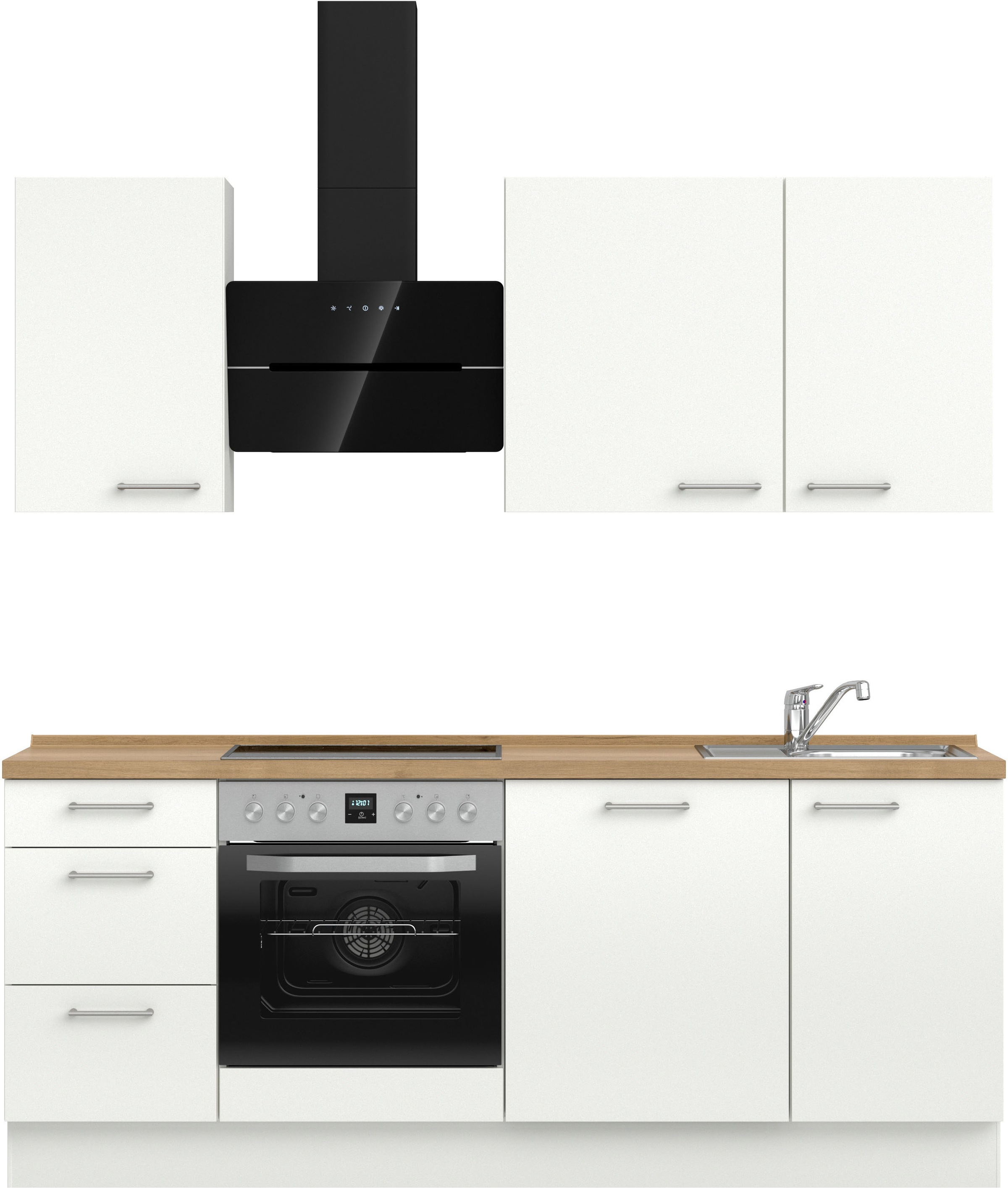 nobilia Küchenzeile ""Laser II", Ausrichtung wählbar, Breite 210 cm" vormon günstig online kaufen