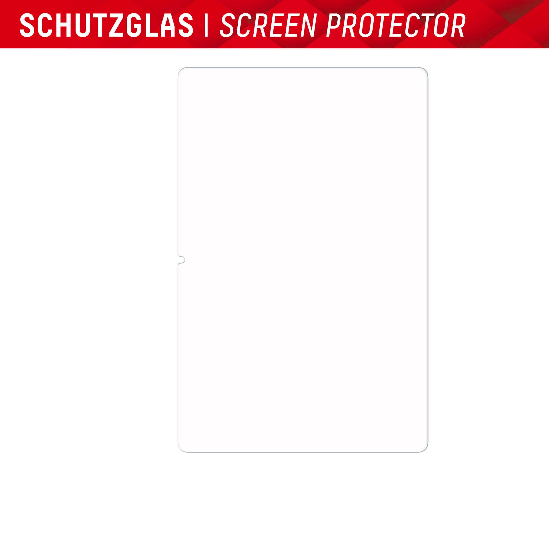 Displex Displayschutzglas »Tablet Glass«, für Samsung Galaxy Tab A9+, Bildschirmschutz, Schutzglas, Splitterschutz, kratzfest
