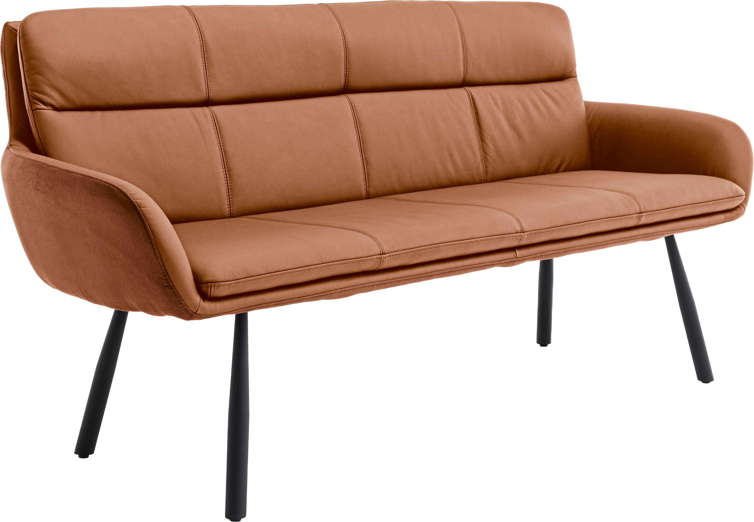 Stolkom Sitzbank »Amy Sitzbank B/H/T 180x88x68 cm« 1 Stk. tlg. Breite 180cm, Echtlederbezug